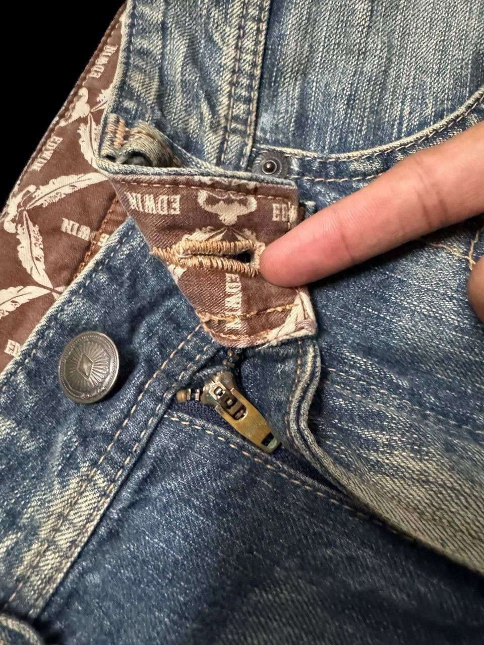Edwin FLARE 90s Edwin Sick Rusty Whisker Mudwash Distressed Jeans Size US 30 / EU 46 - 9 Thumbnail