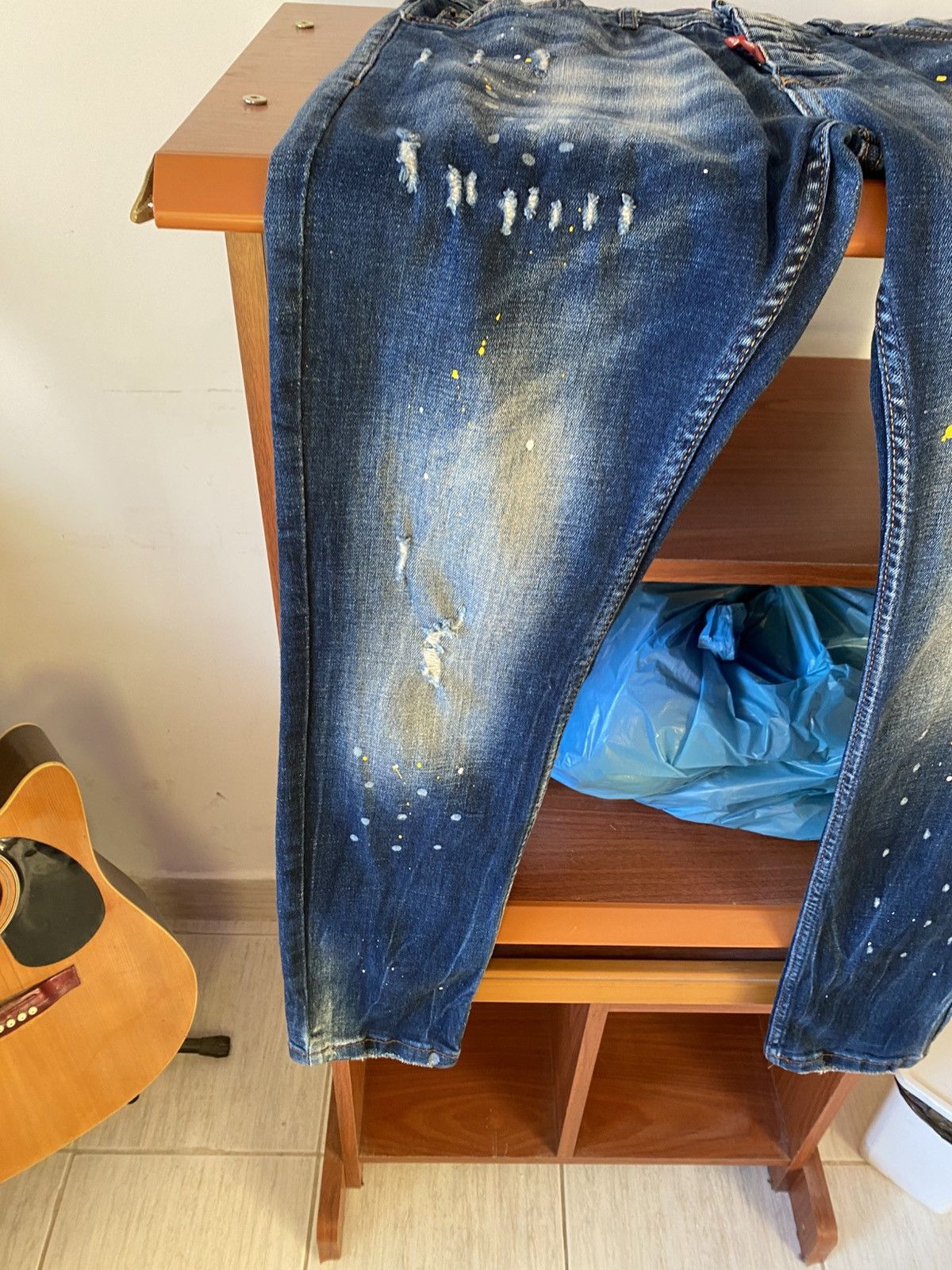 Dsquared2 DS2 Paint Distressed ICON Jeans Size US 34 / EU 50 - 5 Thumbnail