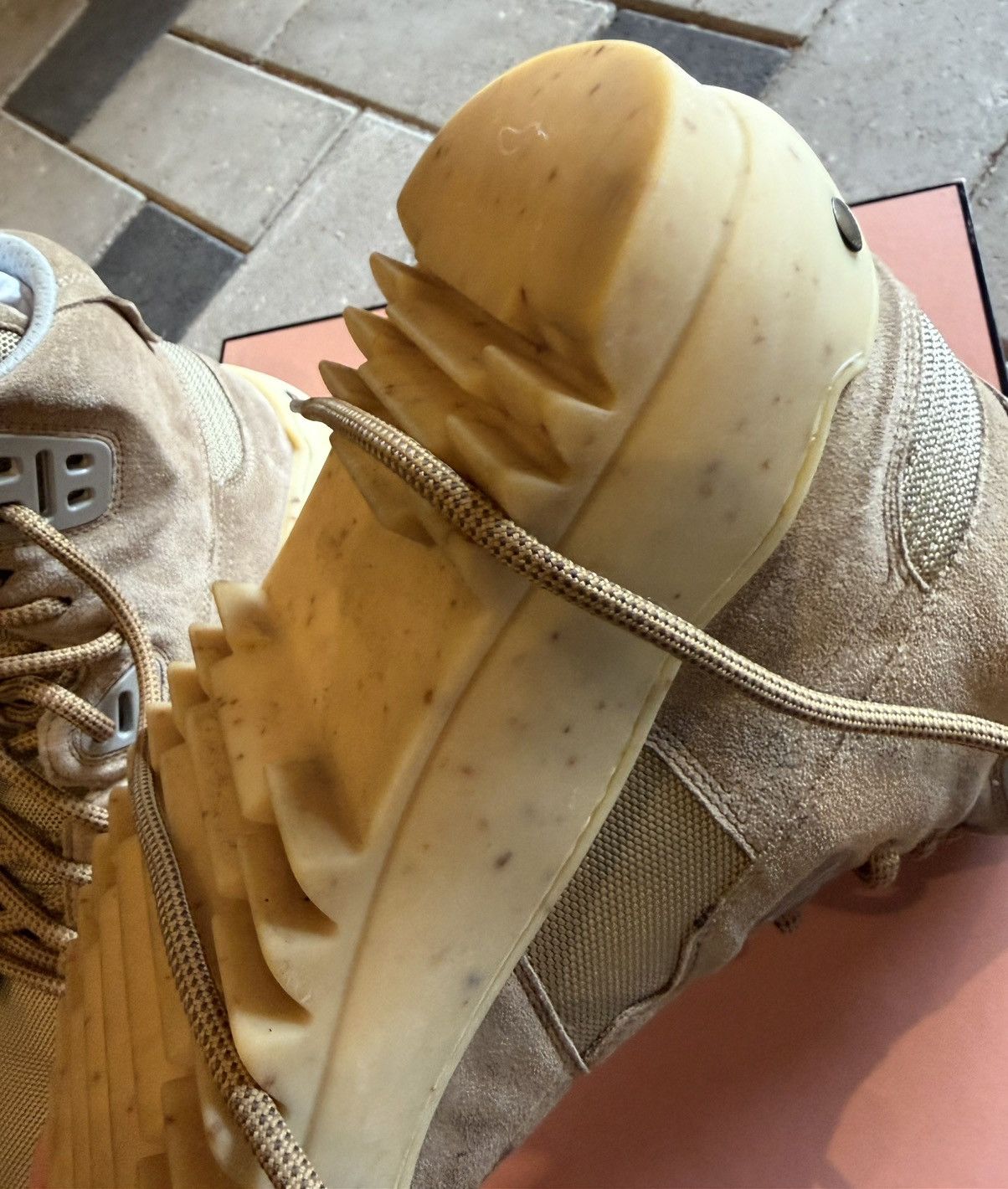 Acne Studios Acne Studios - Nylon and Suede Desert Boots - Neutrals Size US 9.5 / EU 42-43 - 9 Thumbnail
