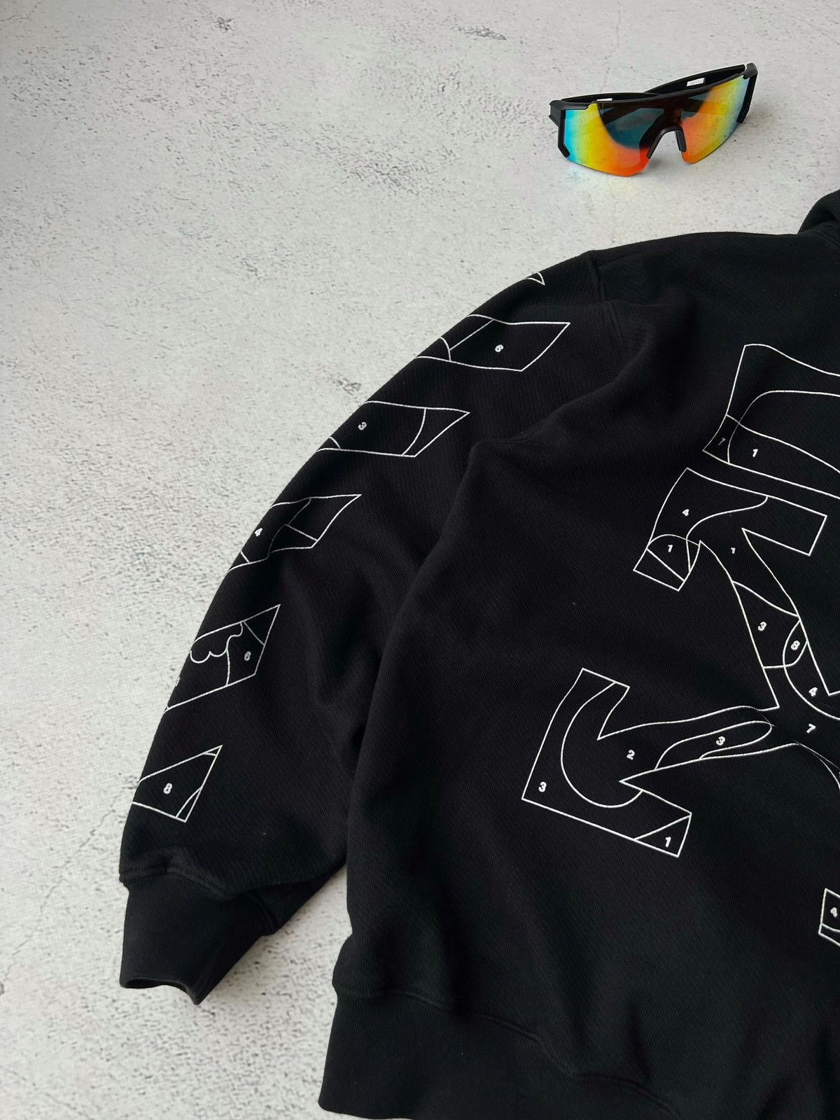 Off-White Off-White Puzzle Zip Hoodie Black M Women’s Rare Streetwear Size M / US 6-8 / IT 42-44 - 6 Thumbnail