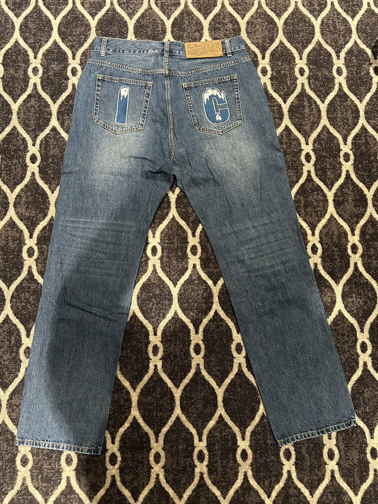 Billionaire Boys Club × Icecream Icecream blue running dog jeans Size US 34 / EU 50 - 2 Thumbnail