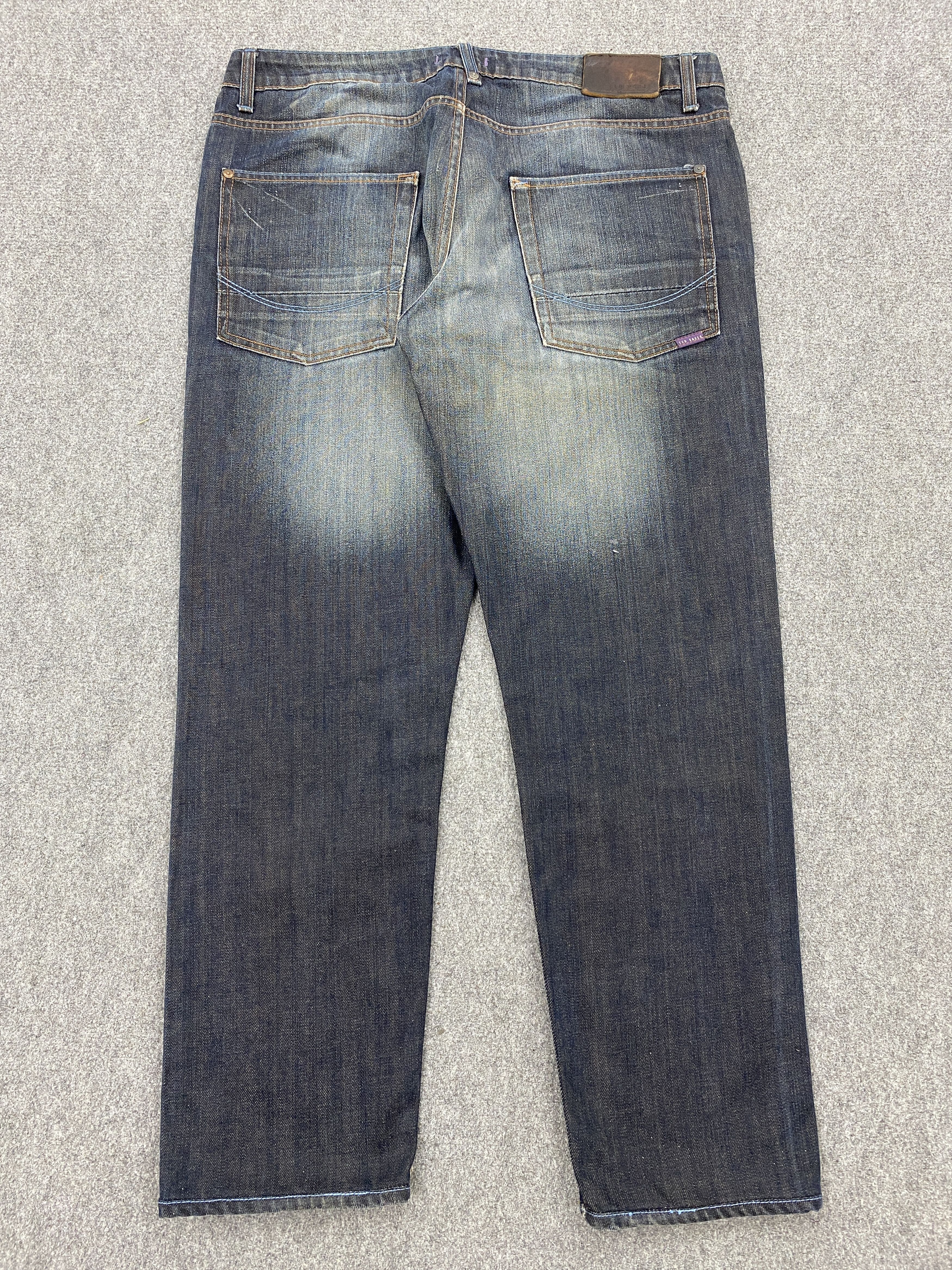 Ted Baker Vintage Ted Baker Faded Blue Jeans S0029 Size US 35 - 3 Thumbnail