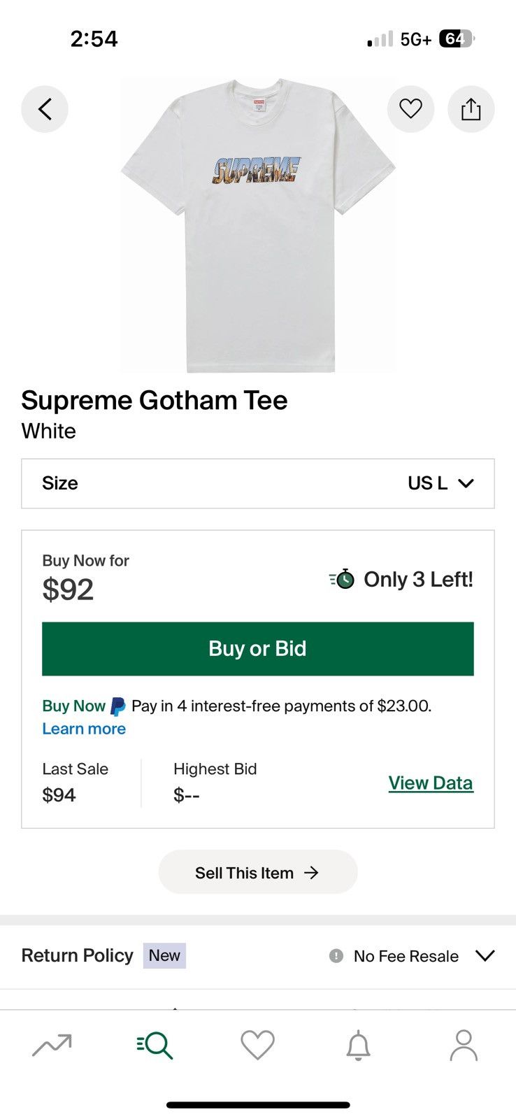 Supreme Supreme Gotham city shirt Size US L / EU 52-54 / 3 - 5 Thumbnail