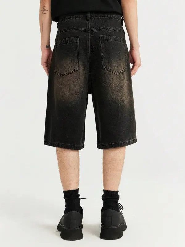 Japanese Brand Hamada x Haya Jorts Shorts Drip Washed Denim Size US 32 / EU 48 - 7 Thumbnail