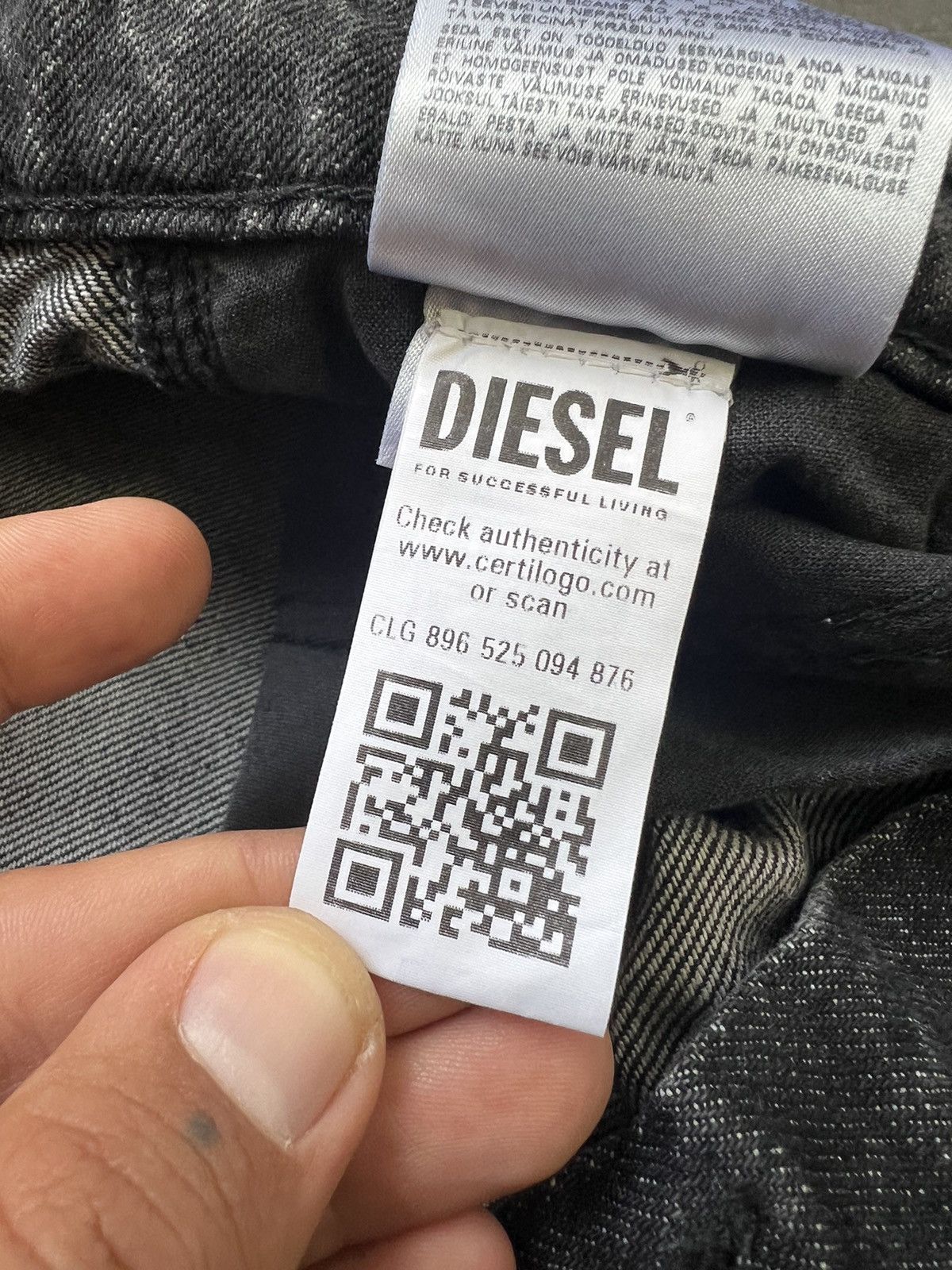 Diesel Baggy cargo DIESEL Y2K jeans in washed grey Size 24" / US 00 / IT 34 - 17 Thumbnail