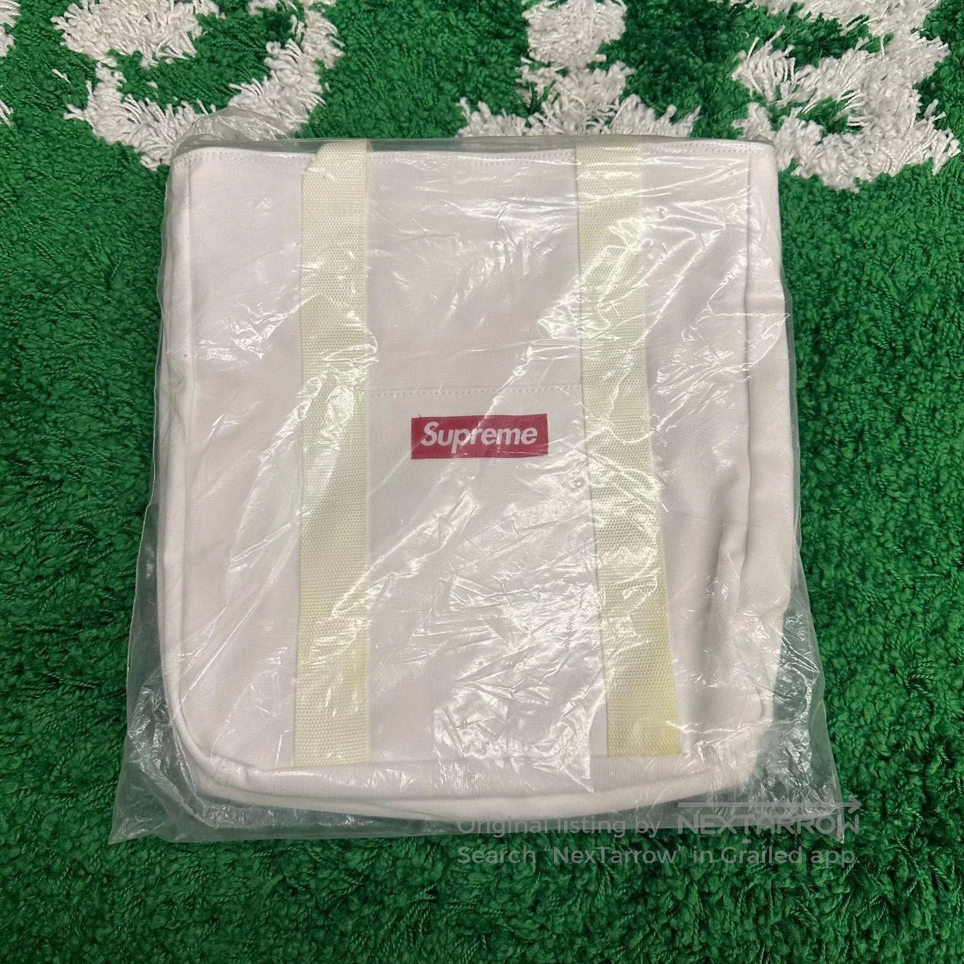 Supreme Supreme Logo Backpack FW23 White | Grailed