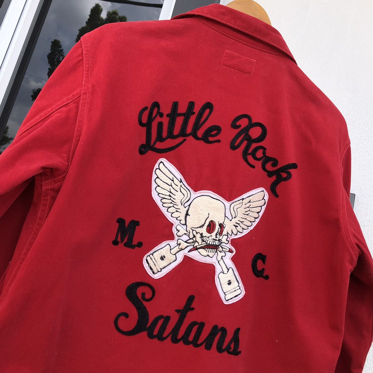Whitesville VTG Whitesville Skull Head Trucker Jacket By Toyo Enterprise Size US M / EU 48-50 / 2 - 2 Thumbnail