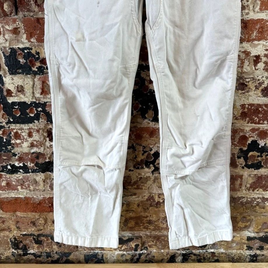 Carhartt VINTAGE Carhartt Men’s Double Knee Workwear Pants 30x30 White Cream Mens Pants Carhartt 5-Pocket Design Cotton Workwear Size US 30 / EU 46 - 3 Thumbnail