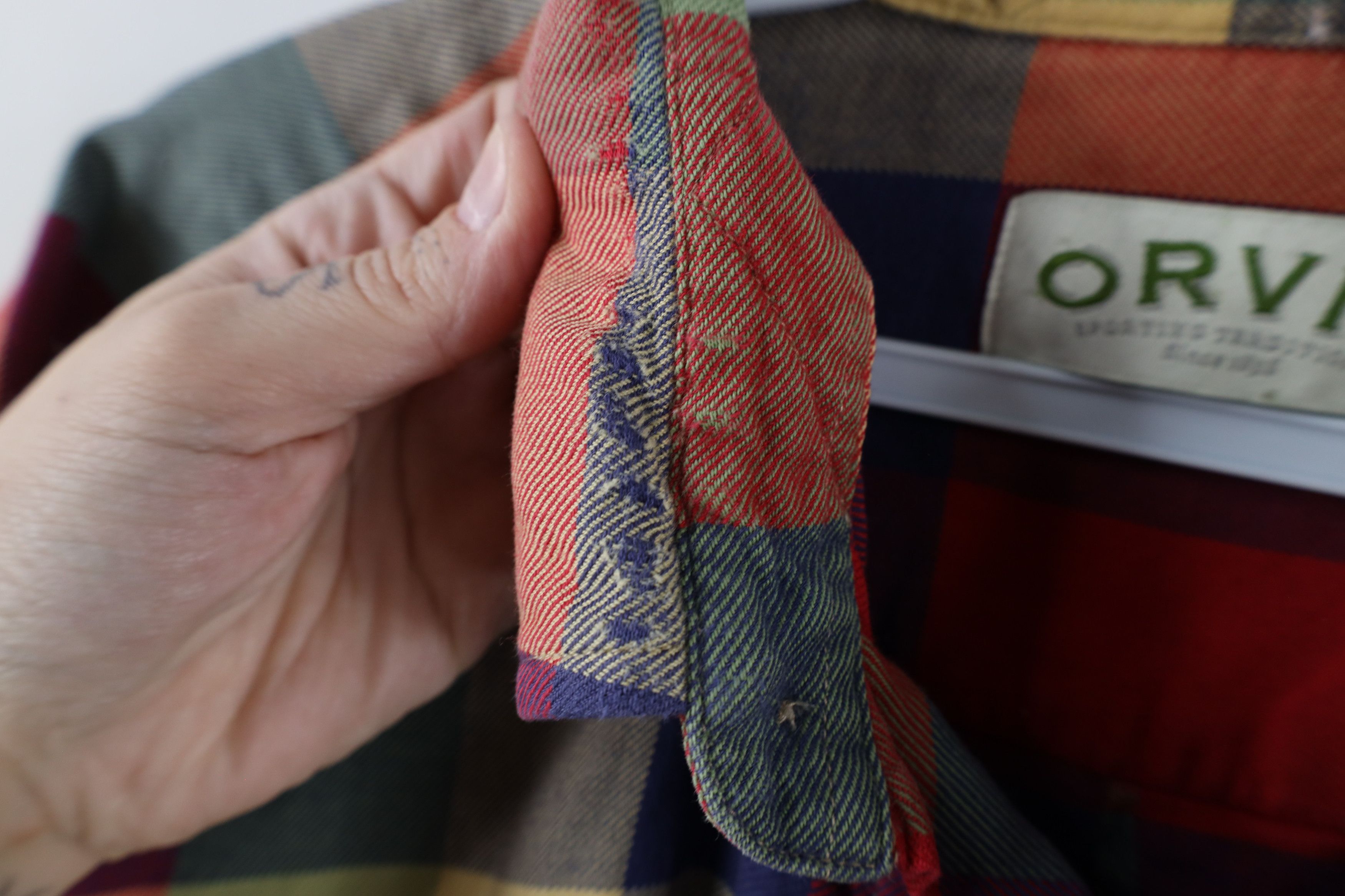 Orvis × Vintage Vintage 90s Orvis Checkered Flannel Button Down Shirt Size US L / EU 52-54 / 3 - 9 Thumbnail