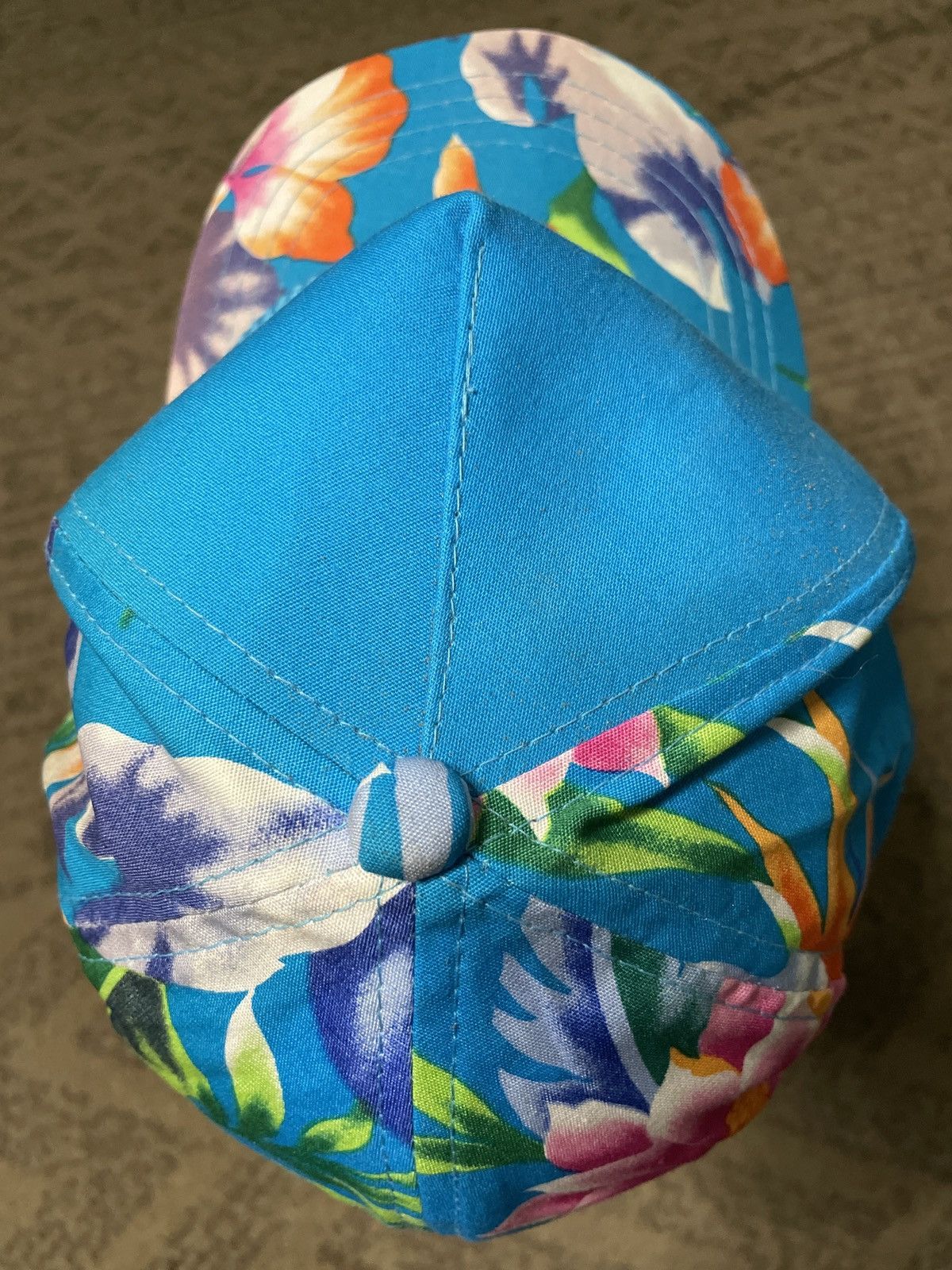 Vintage × Yupong Vintage Kauai Cord Hat Cap Hawaii Floral Strapback yupoong Size ONE SIZE - 6 Thumbnail