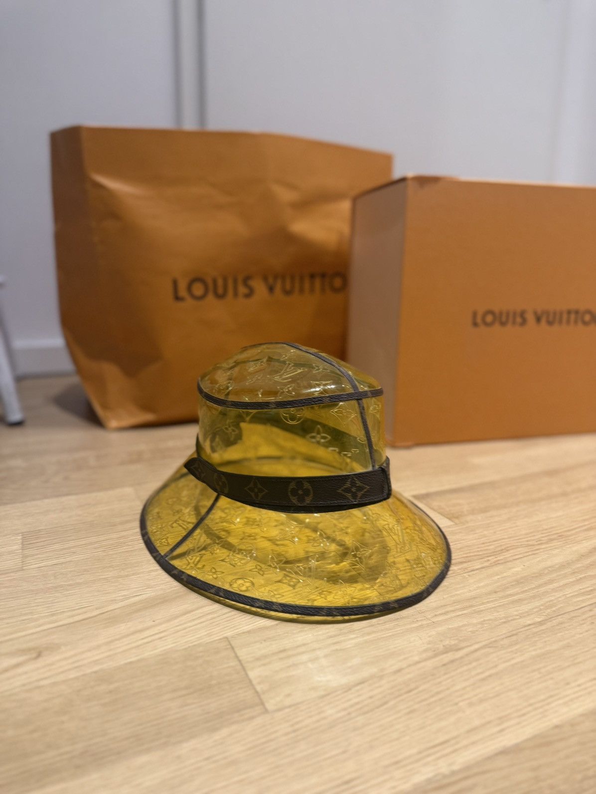 Louis Vuitton Louis Vuitton Bucket Hat Yellow Monogram (Rare Runway Piece) Size ONE SIZE - 8 Thumbnail
