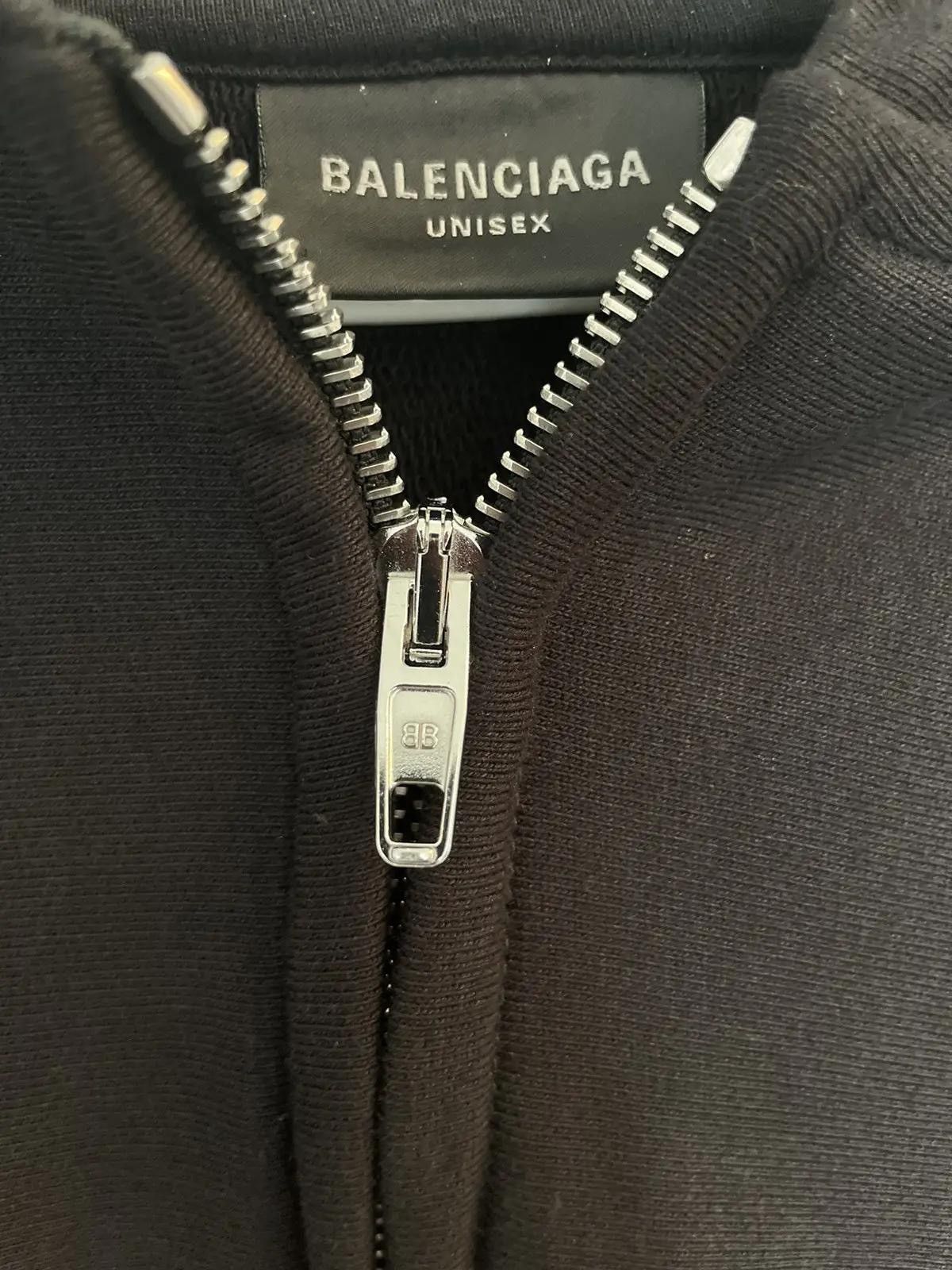 Balenciaga Balenciaga Size Sticker Zip Up Hoodie Size US L / EU 52-54 / 3 - 3 Thumbnail