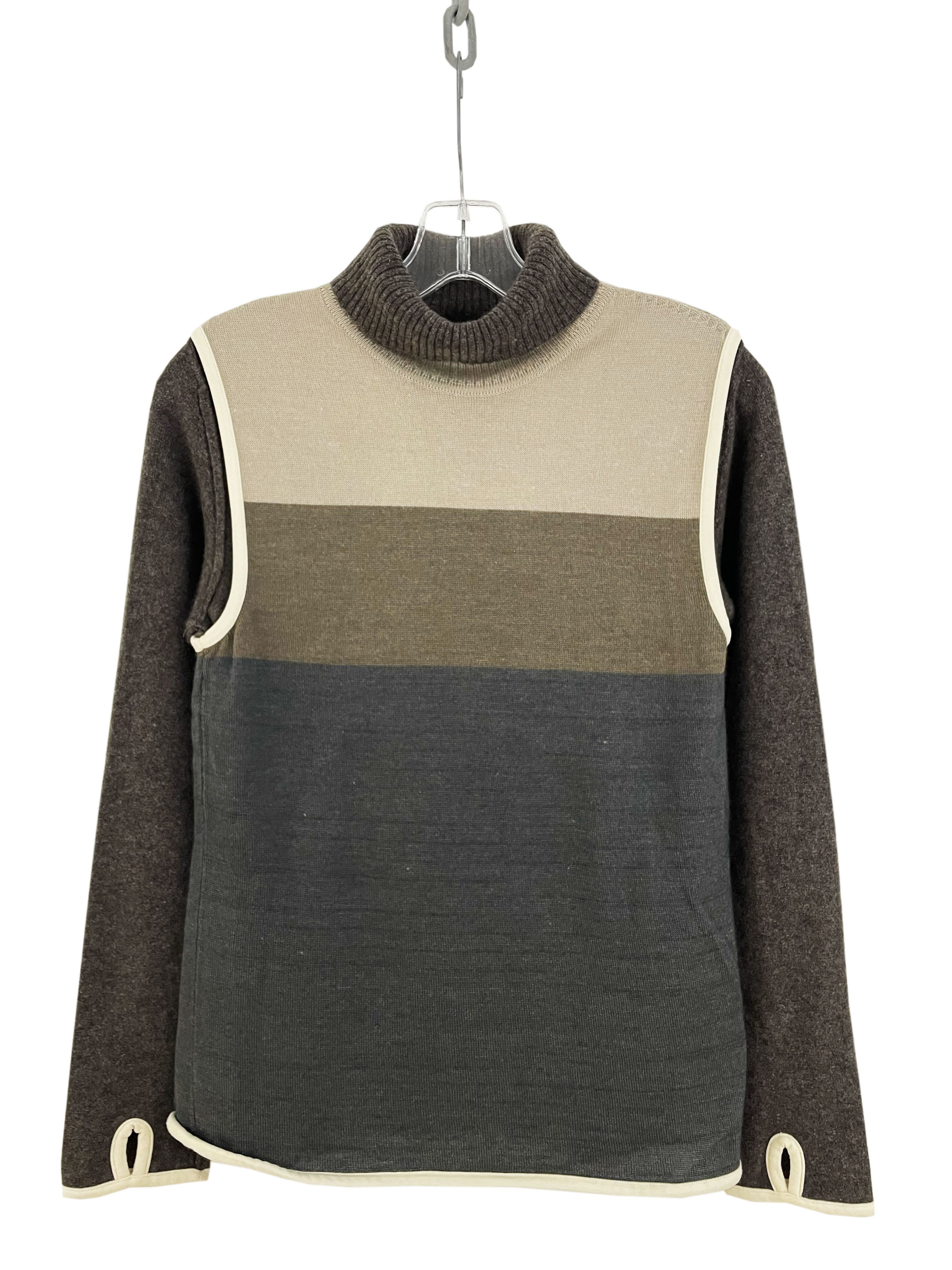 image of Undercover Aw99 Ambivalence Wool Turtleneck in Brown, Women's (Size Small)