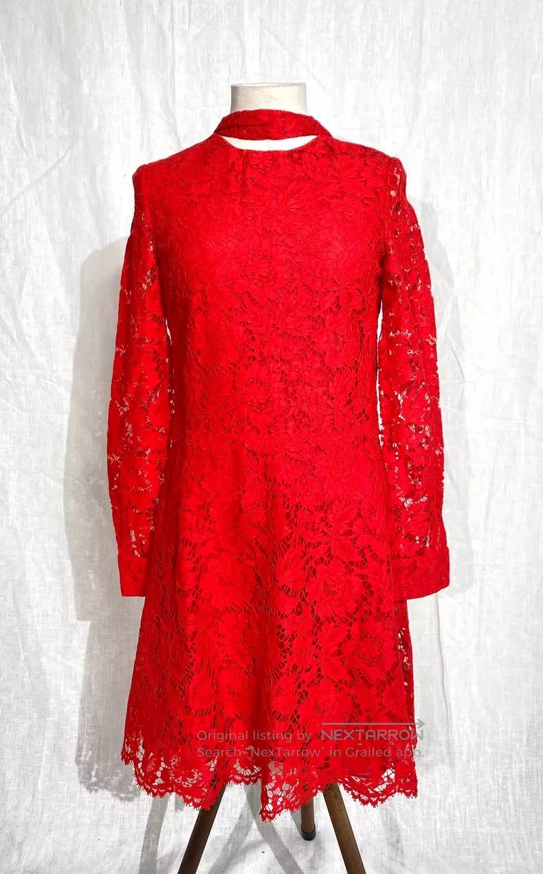 Valentino Valentino Red lace dress Size XS / US 0-2 / IT 36-38 - 1 Thumbnail