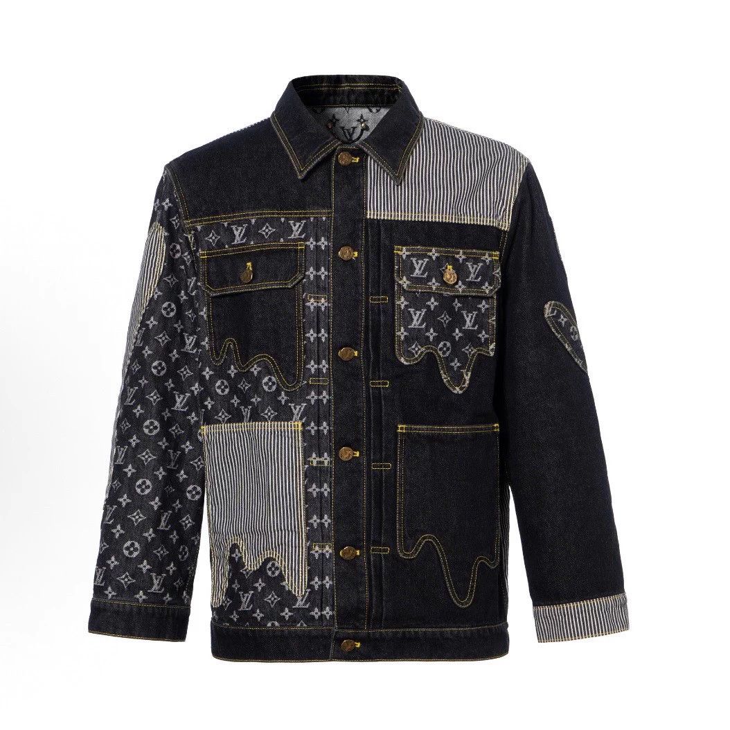 Louis Vuitton Deconstructed Monogram Denim Jacket