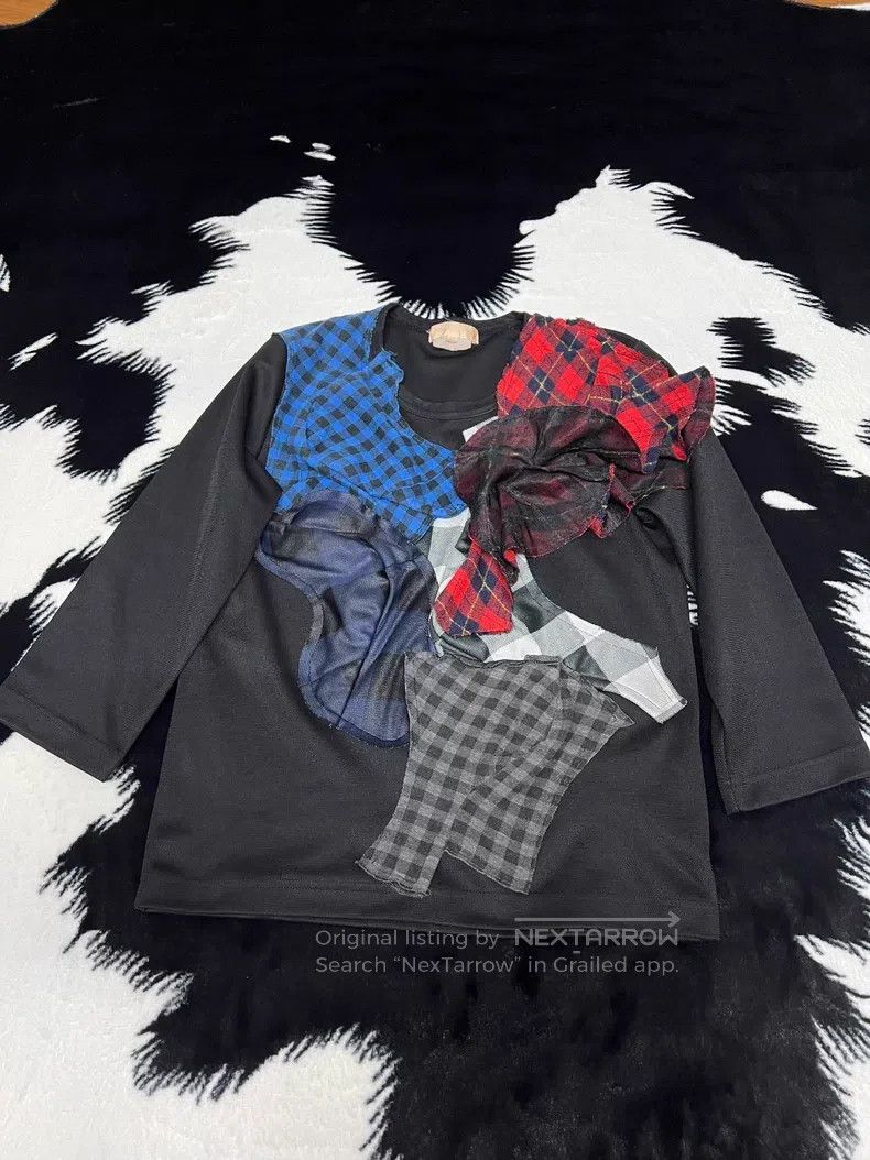 Comme des Garcons Comme Des Garcons Multi-Plaid Patchwork Decorated Top Size XS / US 0-2 / IT 36-38 - 2 Thumbnail