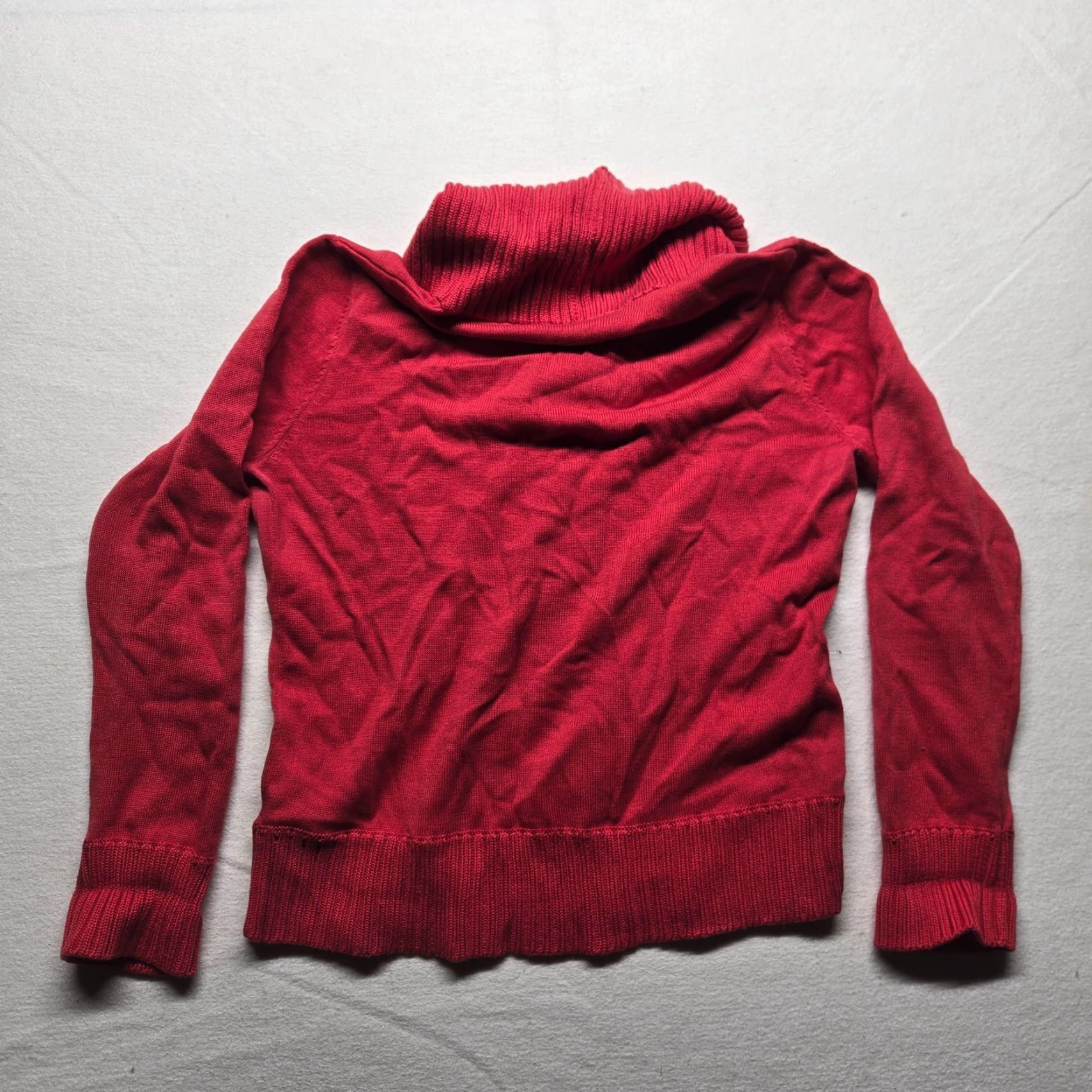Jones New York VINTAGE Jones New York Signature Solid Red Cowl Neck Sweater Adult Women's Size L Winter Fall Knit Office Casual Size L / US 10 / IT 46 - 6 Thumbnail