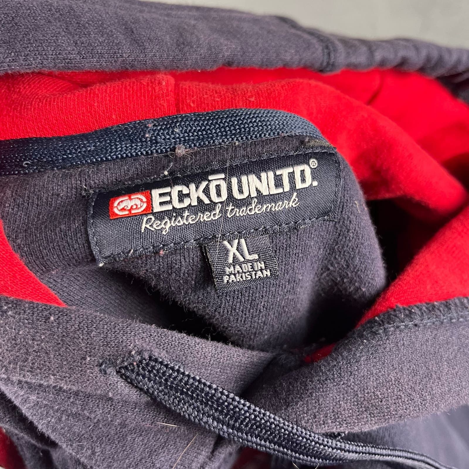 Ecko Unltd. Vintage Embroiderwd 3D Ecko Pullover Hooded Sweatshirt W-05 Size US XL / EU 56 / 4 - 9 Thumbnail