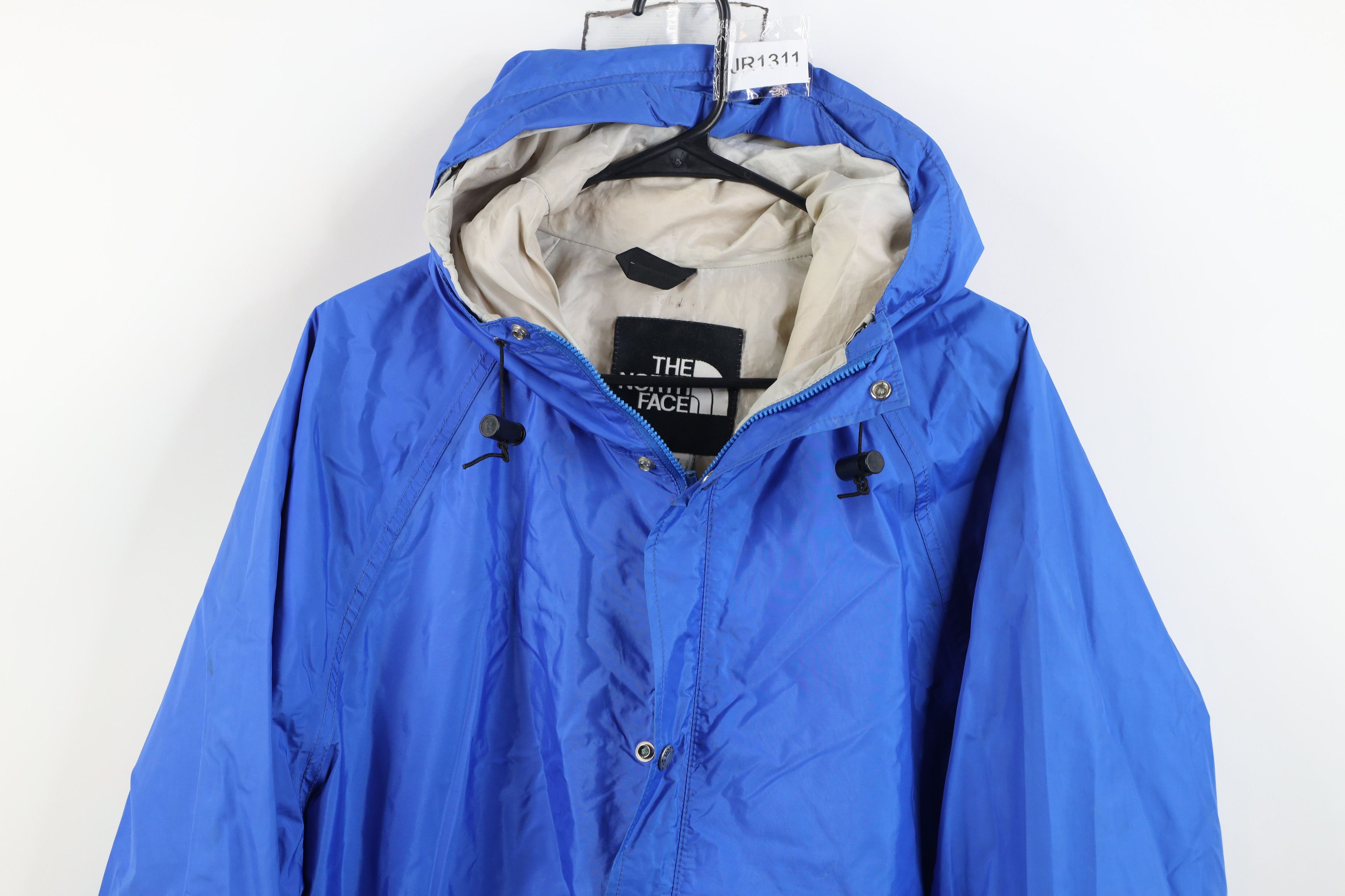 The North Face Vintage 90s The North Face Hooded Rain Jacket Blue USA Size US XL / EU 56 / 4 - 2 Thumbnail