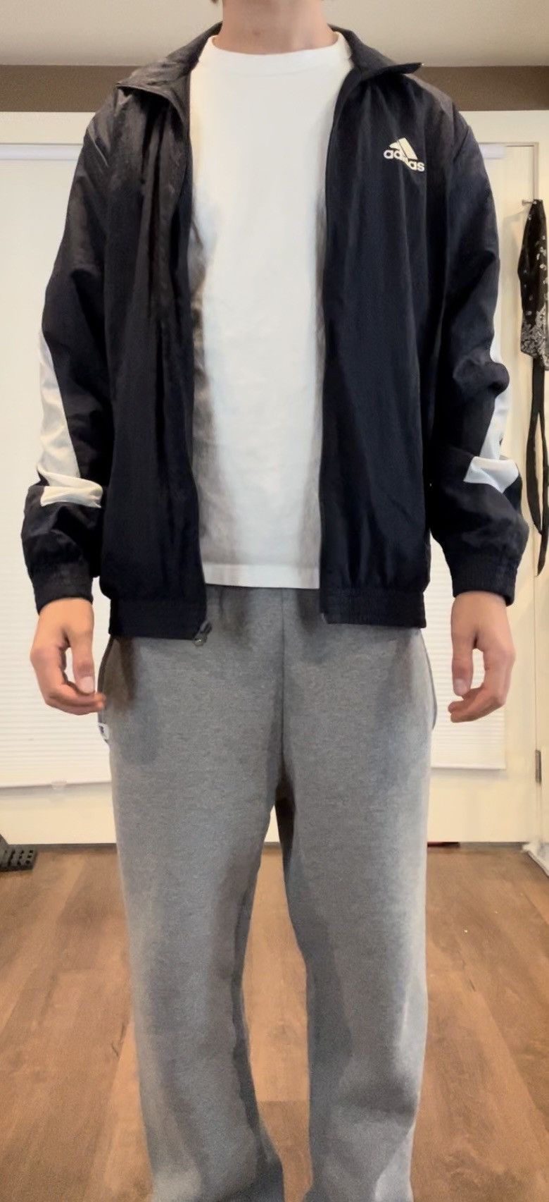 Adidas × Vintage Vintage Navy Blue Adidas Windbreaker Light Jacket Size US S / EU 44-46 / 1 - 5 Thumbnail