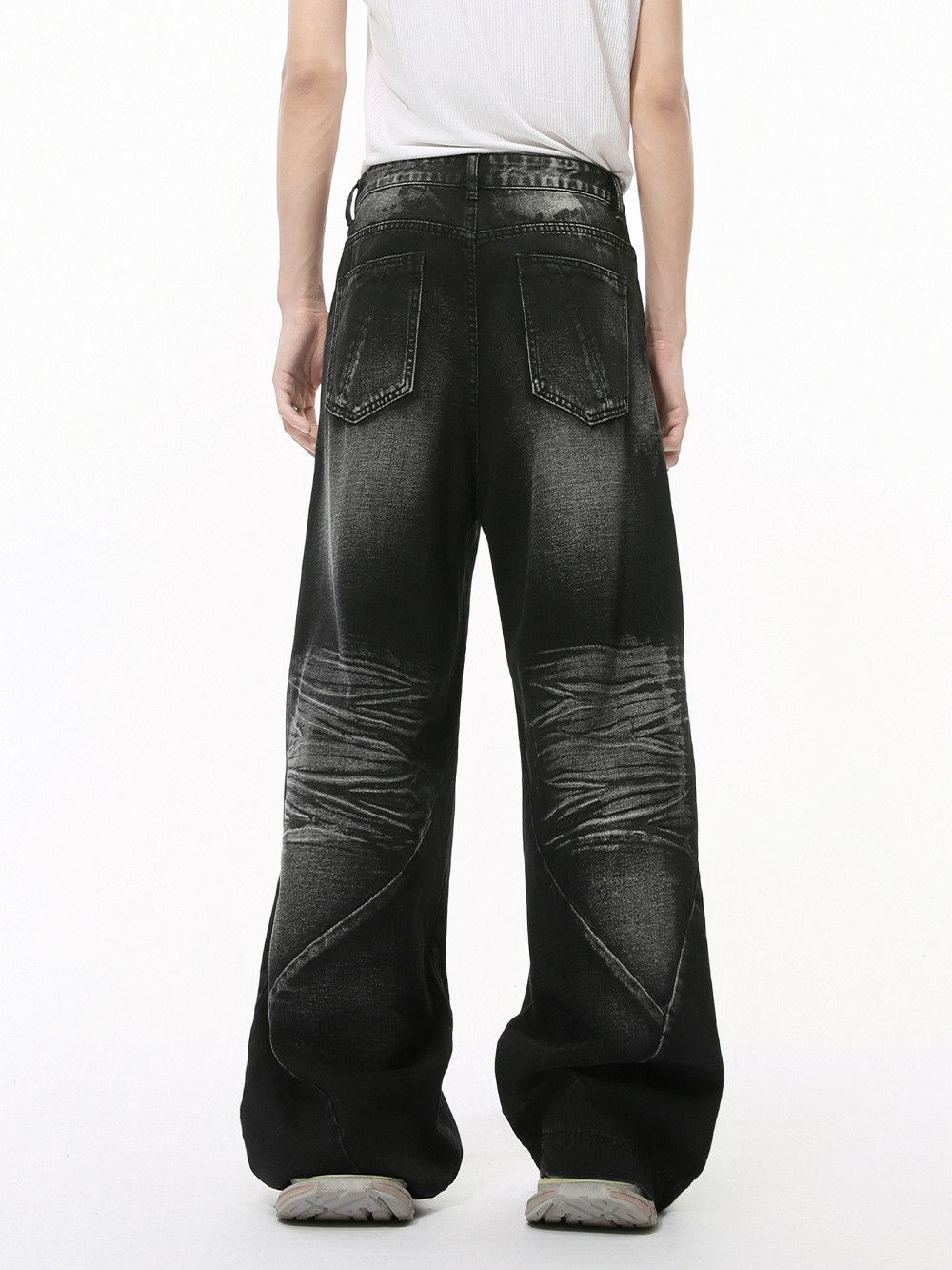 Vintage Men's High-Street Style Paneled Straight-Leg Jeans Size US 32 / EU 48 - 5 Thumbnail