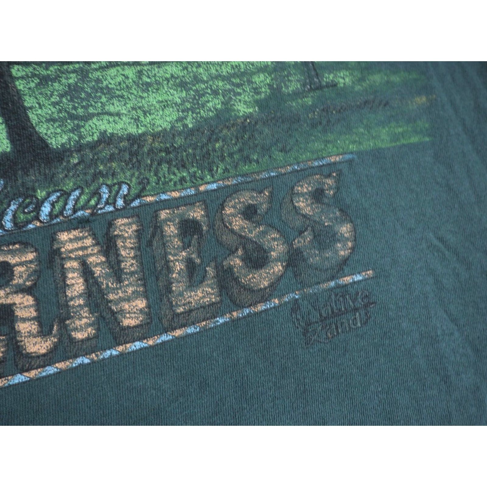 Vintage VTG Belton 90s USA Tee T-Shirt Graphic Grunge Elk Distress Faded Green XL Shirt Mens Size US XL / EU 56 / 4 - 5 Thumbnail