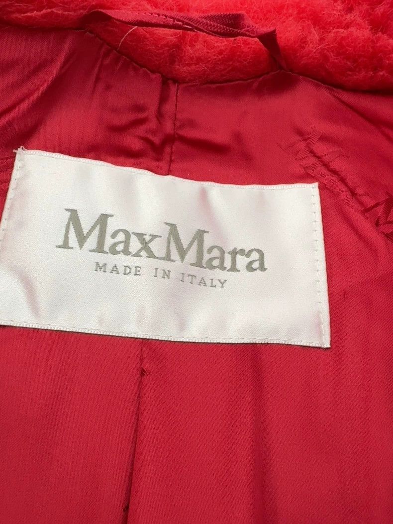 Max Mara Max Mara Genuine Teddy Bear Red Long Coat Size S / US 4 / IT 40 - 3 Thumbnail