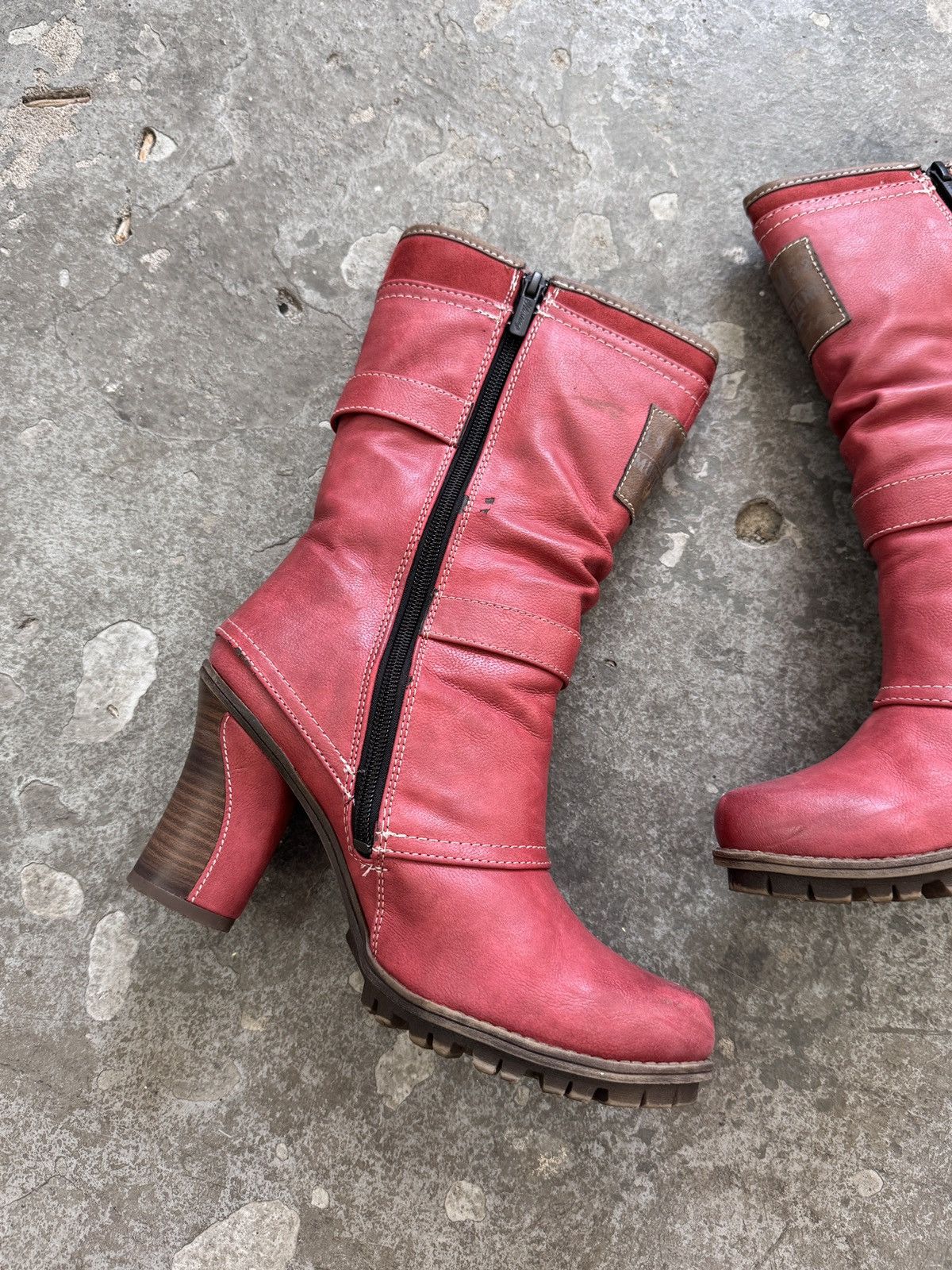 Vintage Mustang Vintage Biker Heel Boots Size US 8 / IT 38 - 5 Thumbnail