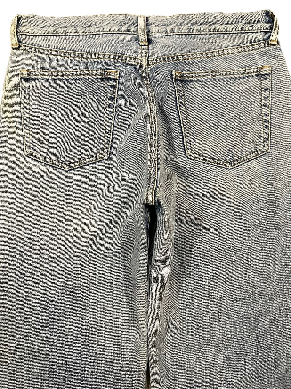 Uniqlo Vintage Japanese Uniqlo Blue Wash Distress Loose Jeans Size US 30 / EU 46 - 4 Thumbnail