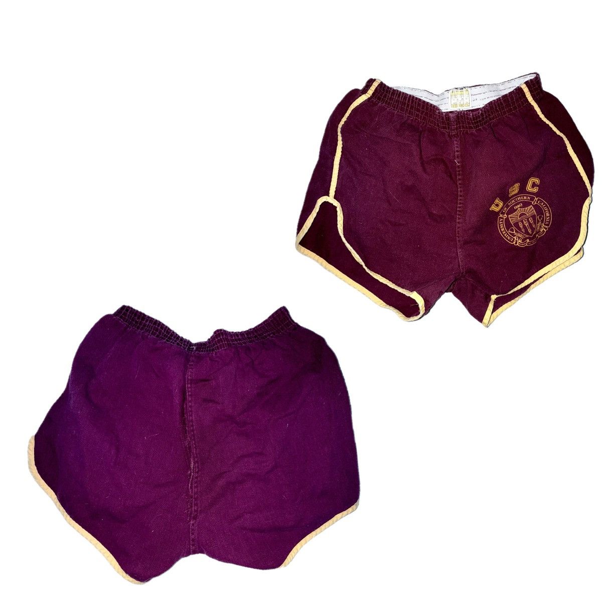 Nike Vintage 70s USC Collegiate Pacific Running Shorts 3.5" Size 27" / US 4 / IT 40 - 8 Thumbnail