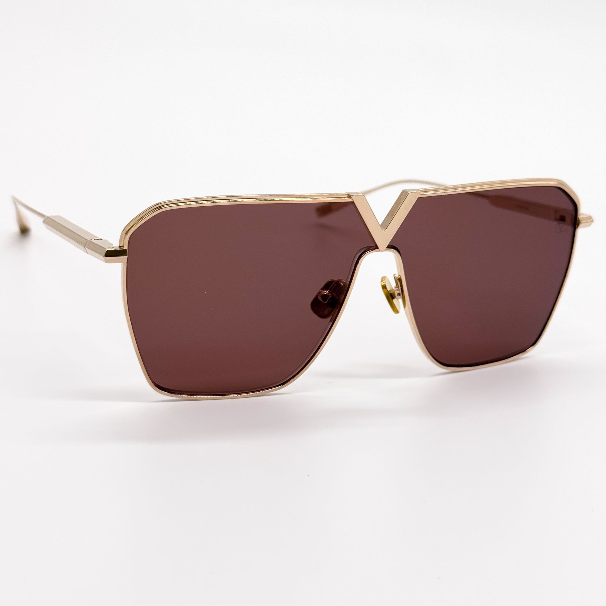 Valentino NEW VALENTINO SUNGLASSES UNISEX GOLD V-GOLDSHIELD VLS-137B Size ONE SIZE - 5 Thumbnail