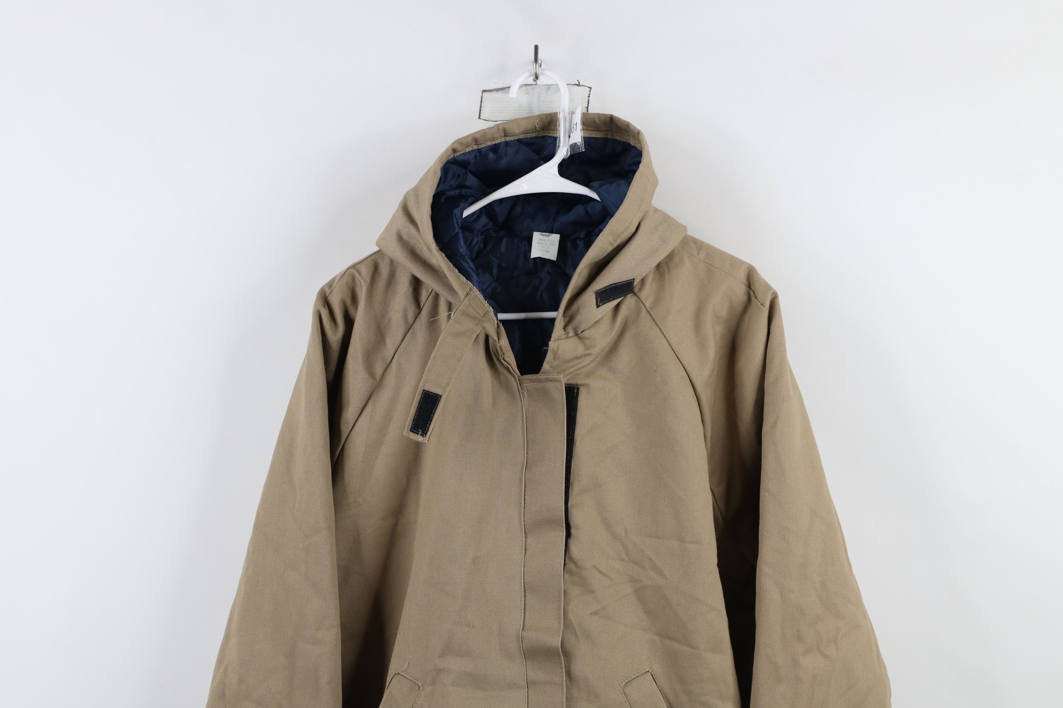 Vintage Vintage 90s Streetwear Hook and Loop Hooded Parka Jacket Size US L / EU 52-54 / 3 - 2 Thumbnail