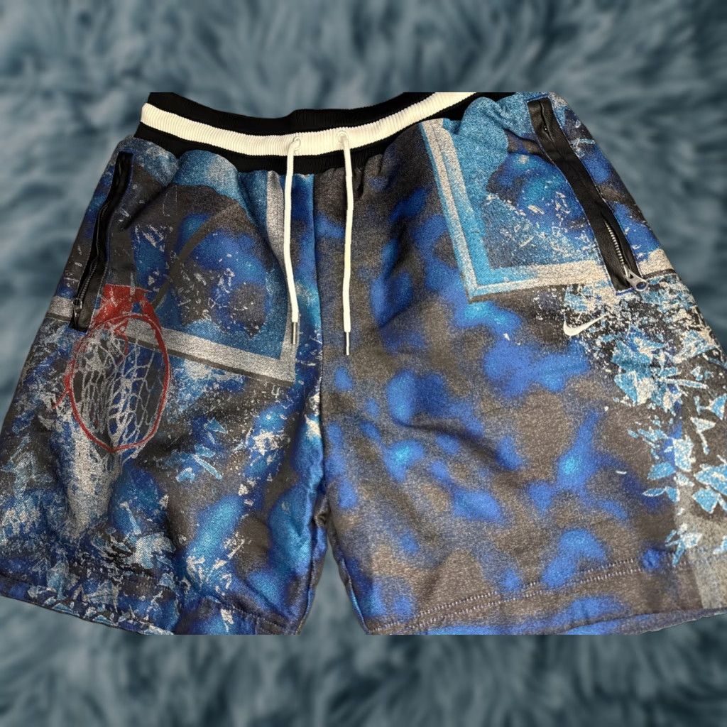 Nike Nike Shorts Black/Royal Dri Fit DNA Basketball Loose Fit Heavyweight M Mens Size US 31 - 1 Thumbnail