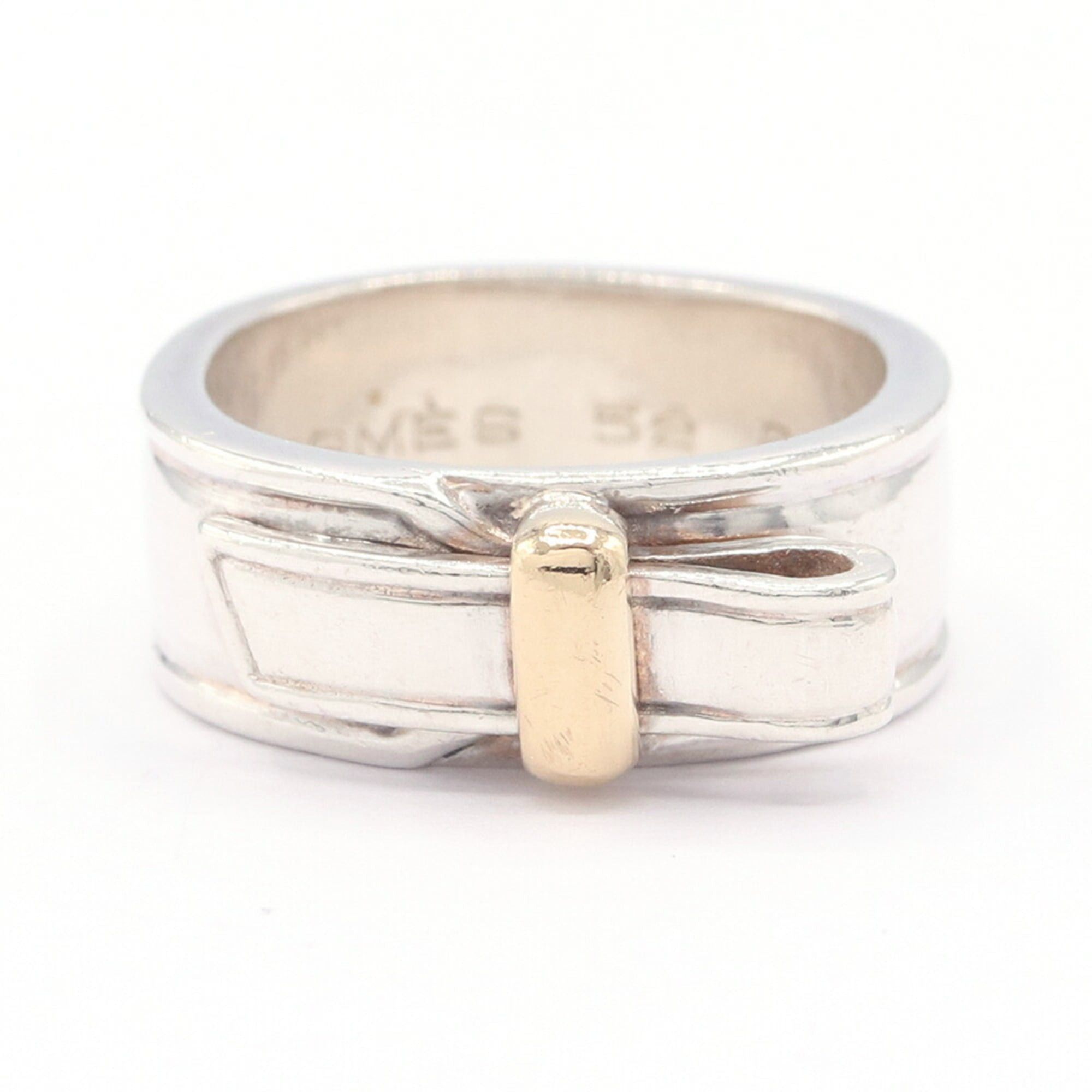 Hermes Hermes Artemis Ring, Sterling Silver 925 & Yellow Gold, Size 52, Combination Women's. Size ONE SIZE - 1 Thumbnail