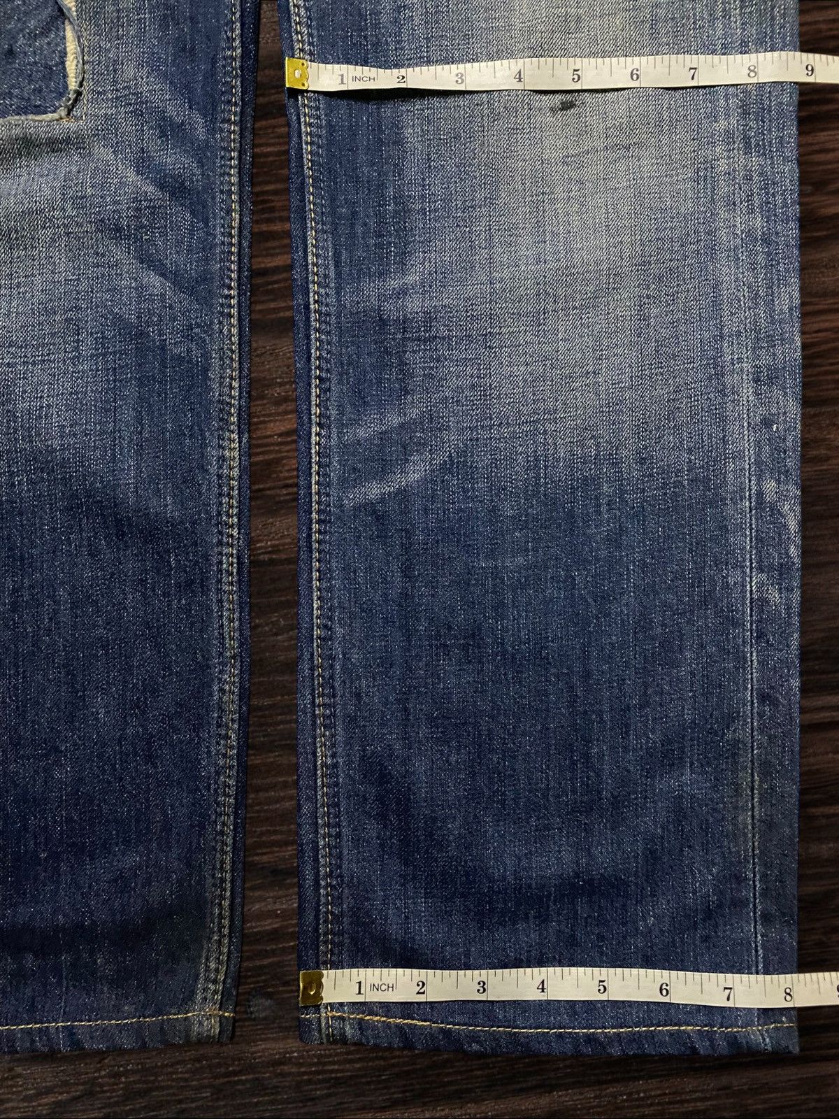 Levi's Vintage Levis Y2K Blue Wash Patches Distressed Loose Jeans Size US 32 / EU 48 - 16 Thumbnail