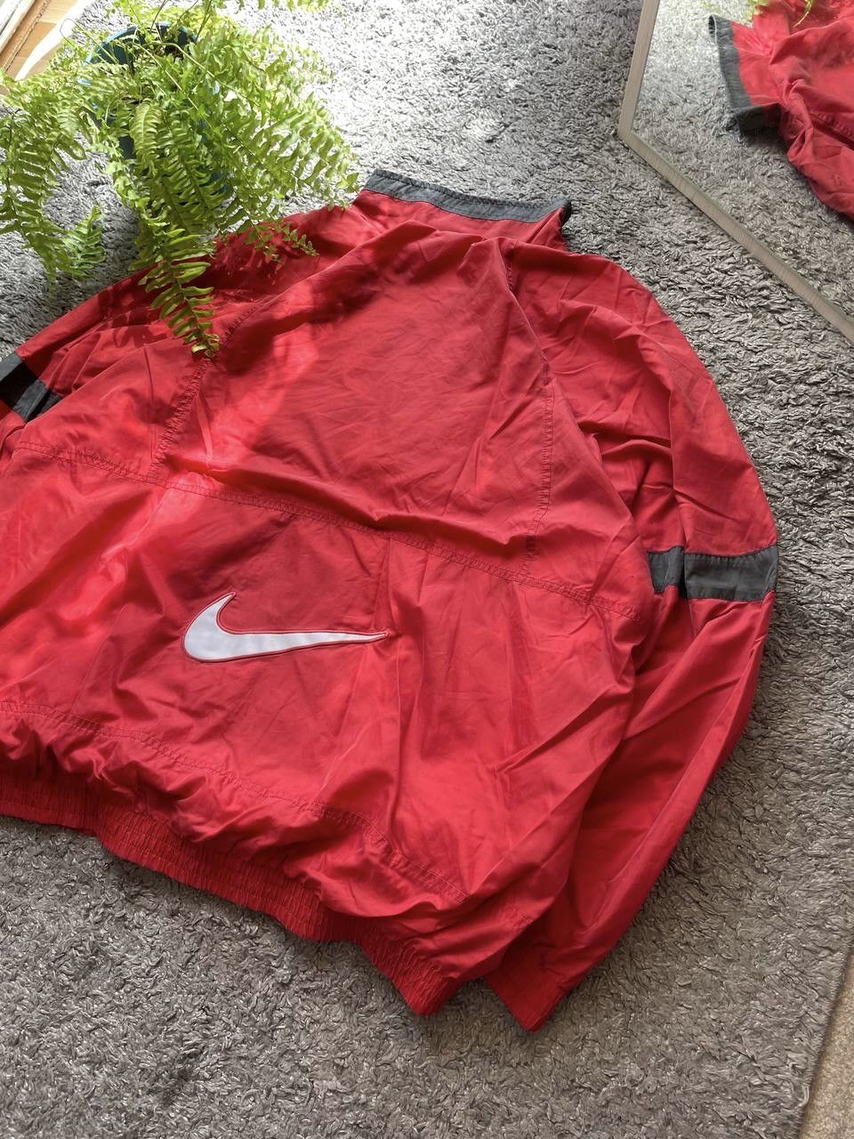 Nike × Vintage 90s Nike Vintage Light Jackets Streetwear Big Logo Swoosh Size US XL / EU 56 / 4 - 3 Thumbnail