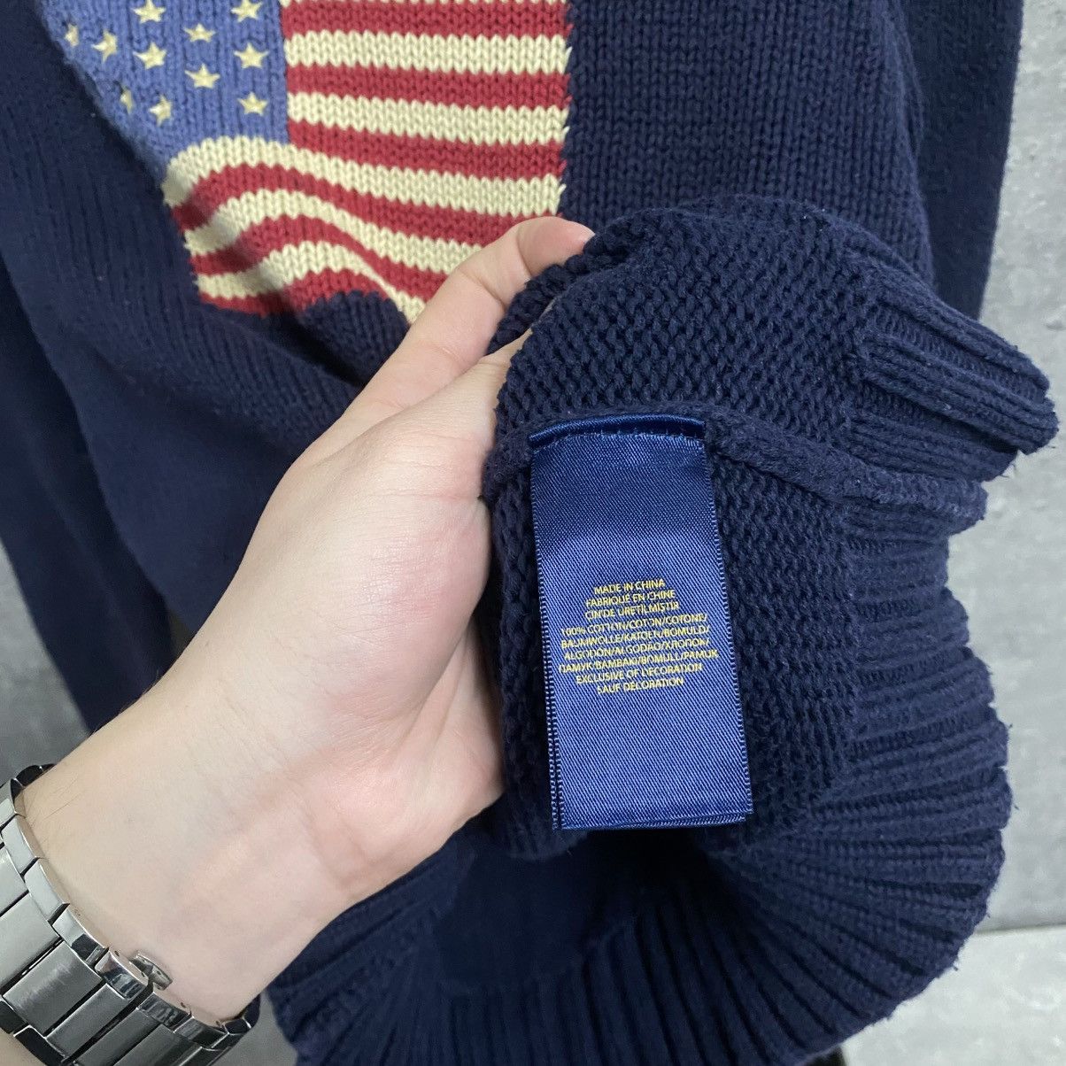 Polo Ralph Lauren Vintage Polo Ralph Lauren USA Flag 1/4 Zip Sweater Size US XS / EU 42 / 0 - 9 Thumbnail