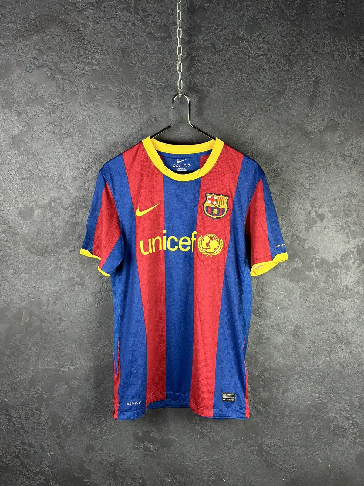Rare!! Messi Barcelona 2010 2011 Home Soccer Jersey Shirt
