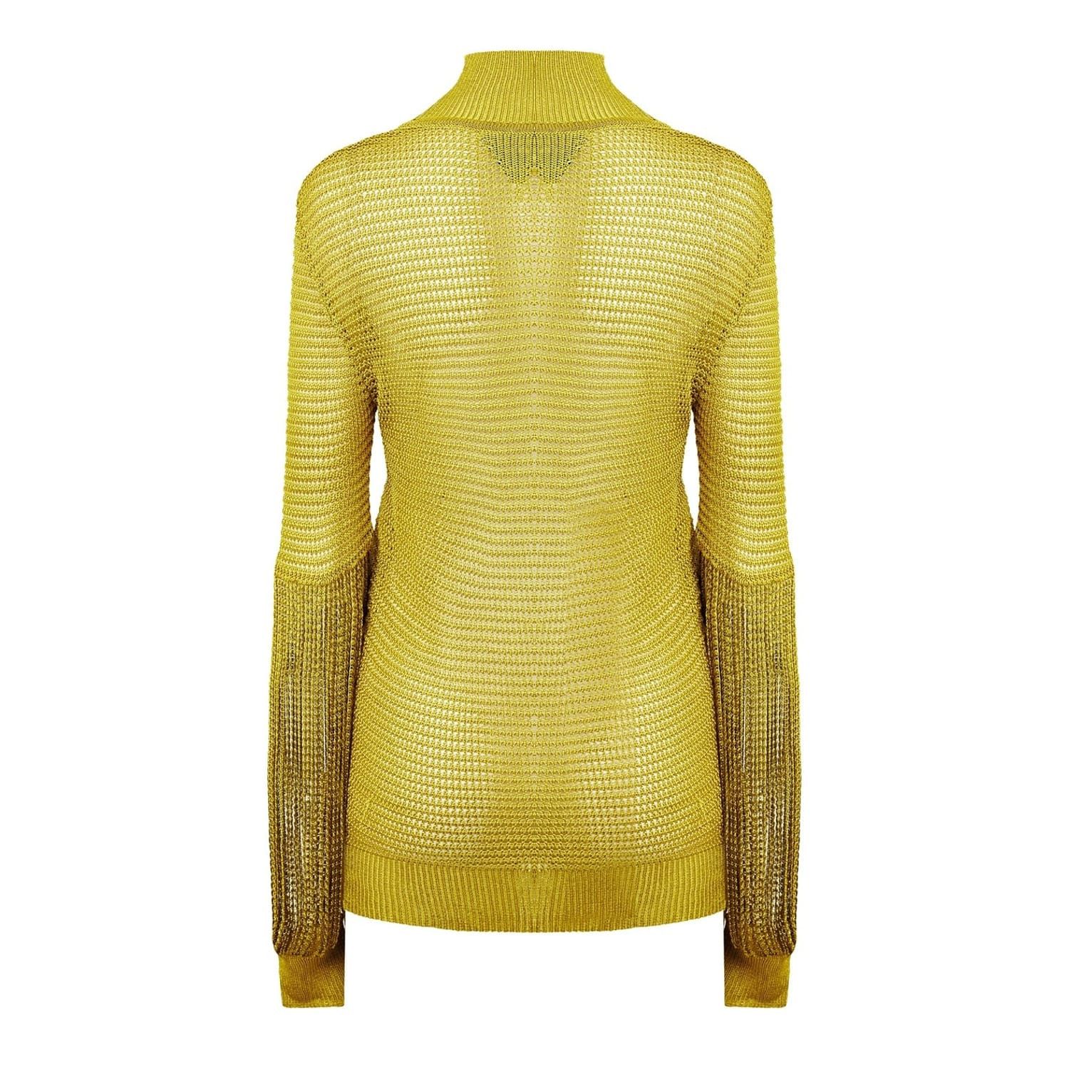 Bottega Veneta Bottega Veneta Turtleneck Long Sleeve Sweater in Green Size M / US 6-8 / IT 42-44 - 2 Thumbnail