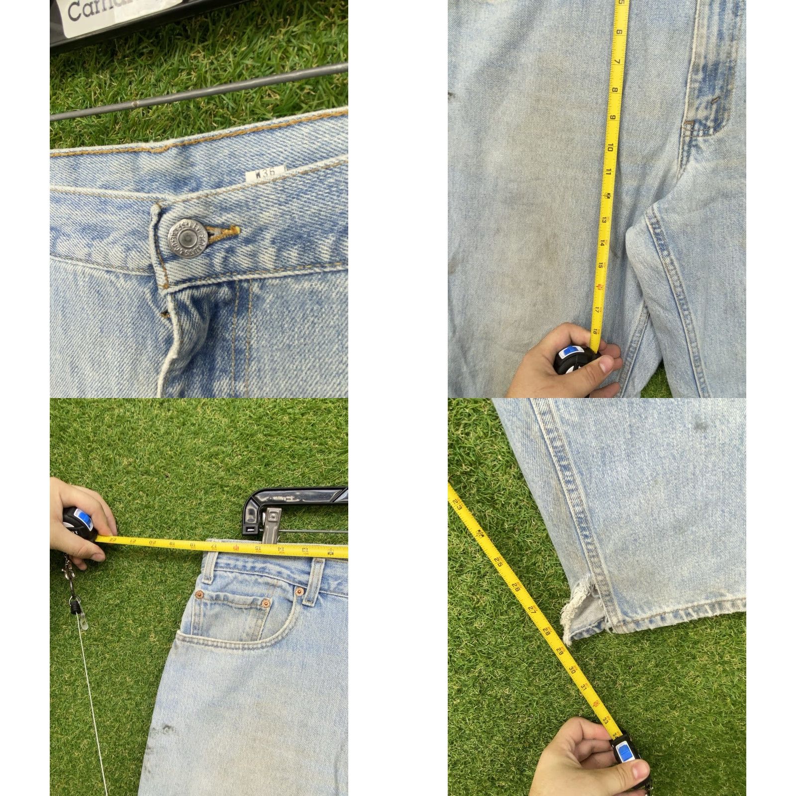 Levi's Levis 560 Jeans Mens 36x30 Light Wash Vintage 90s Tapered Leg Loose Fit Relaxed Jeans 5-Pocket Denim Blue Size US 36 / EU 52 - 8 Thumbnail