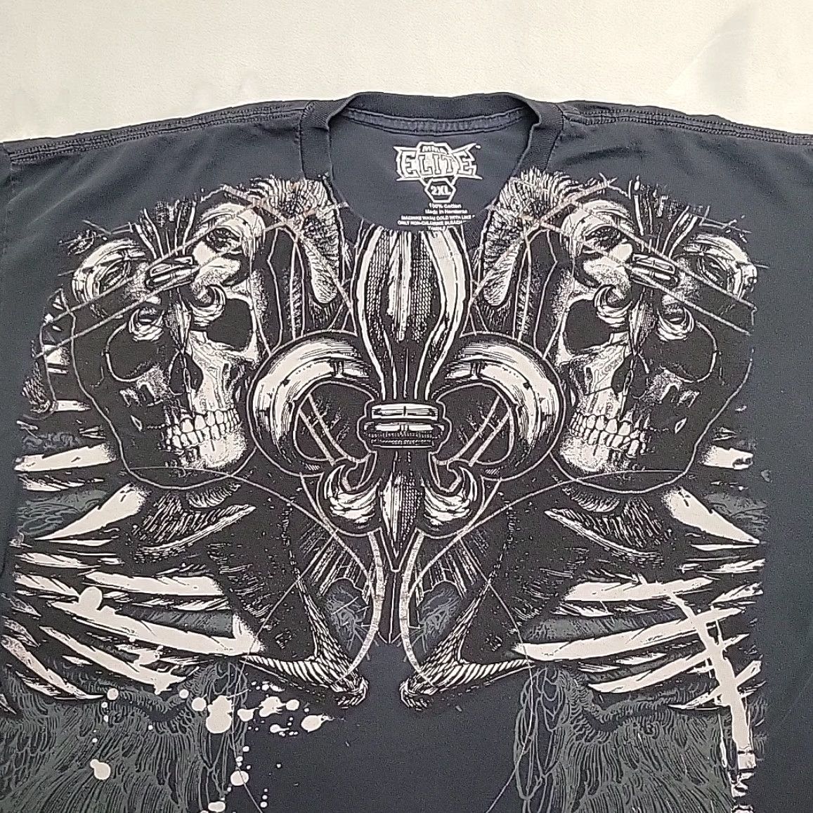 Vintage MMA Elite Shirt Men 2XL Black Short Sleeve TEE Punk Biker Grunge Gothic Celtic Size US XXL / EU 58 / 5 - 3 Thumbnail