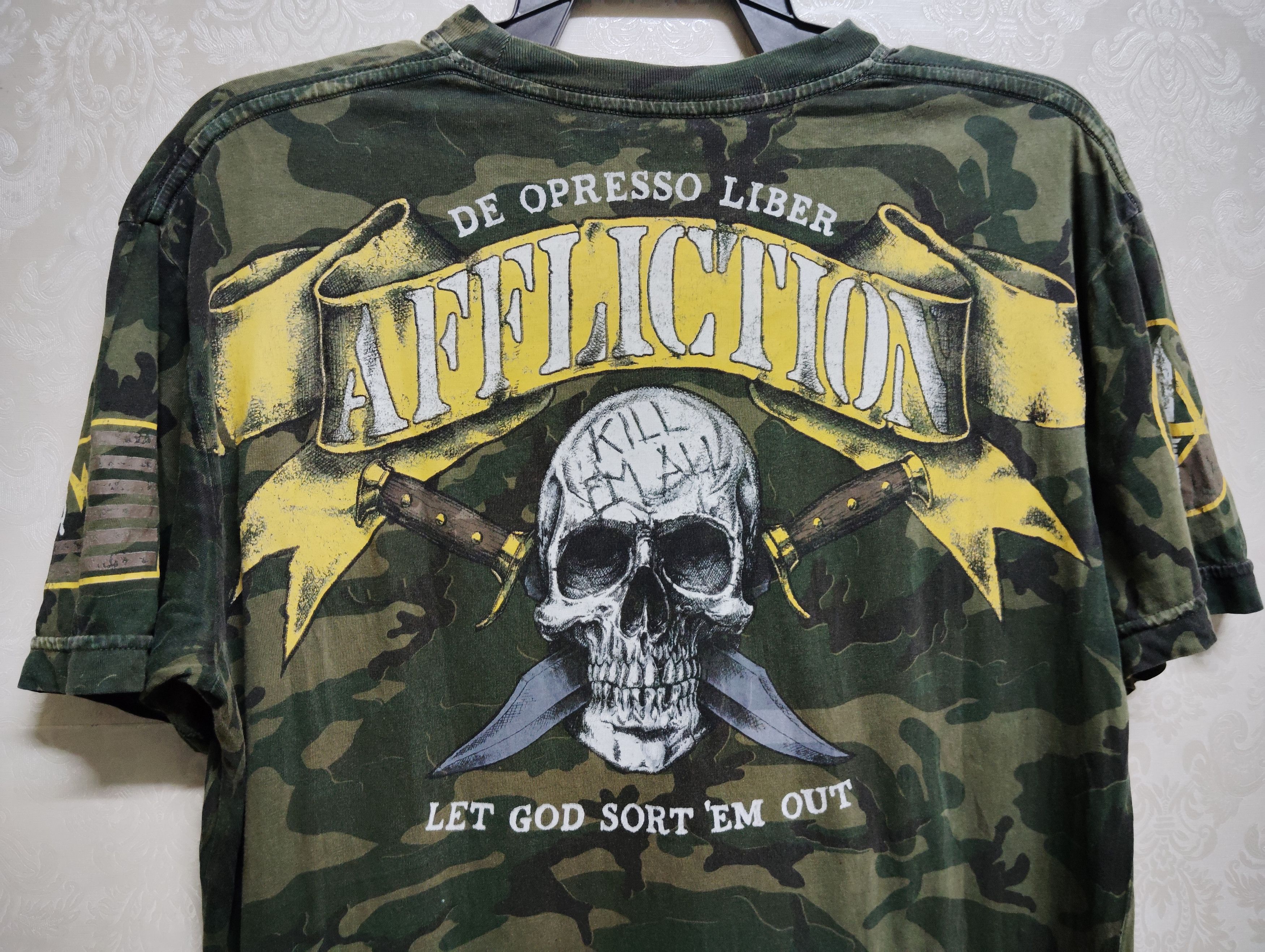 Affliction VINTAGE AFFLICTION "KILL EM ALL"CAMOUFLAGE ARMY TEES Size US M / EU 48-50 / 2 - 10 Thumbnail