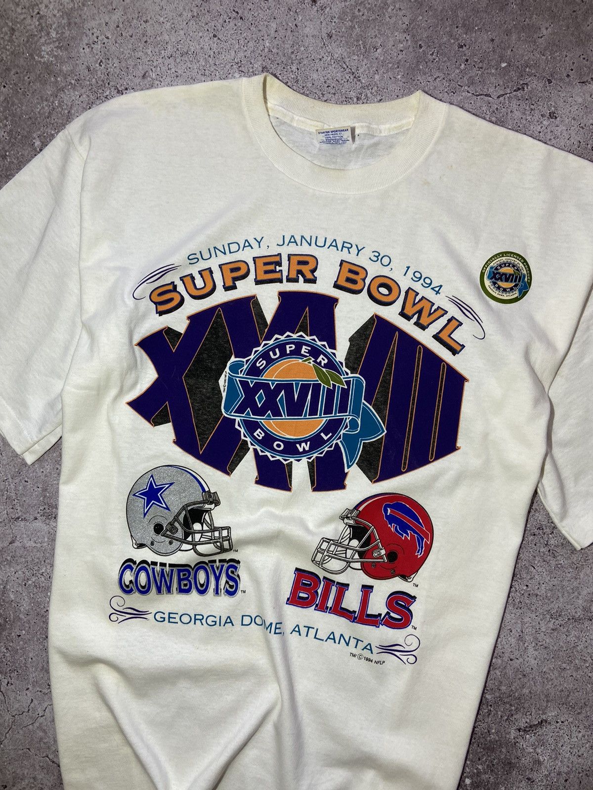 Starter × Vintage 💥Starter vintage 1994 Super Bowl rare t-shirt‼️ Size US XL / EU 56 / 4 - 2 Thumbnail