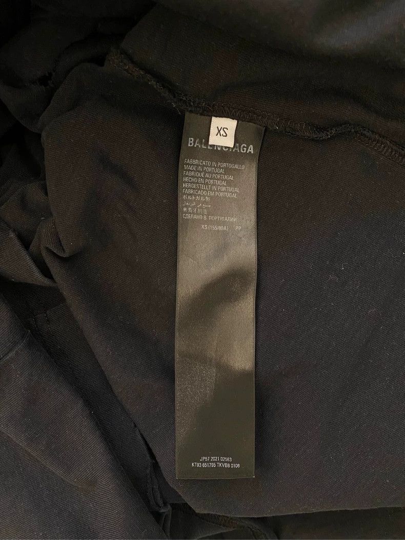 Balenciaga Balenciaga Letter Print Crew Neck Ripped Short Sleeve T-Sh Size US XS / EU 42 / 0 - 5 Thumbnail