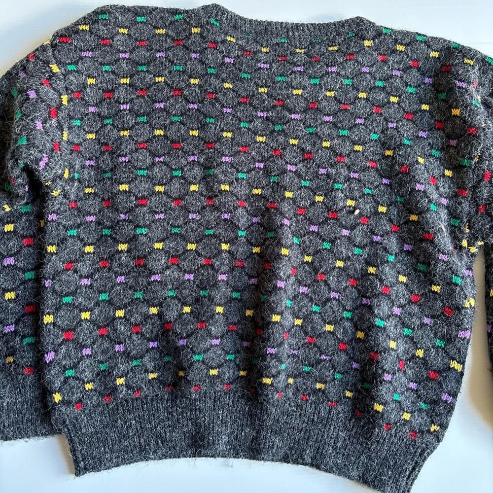Designer Vintage 1980s Marella Knitted Sweater Size M / US 6-8 / IT 42-44 - 2 Thumbnail