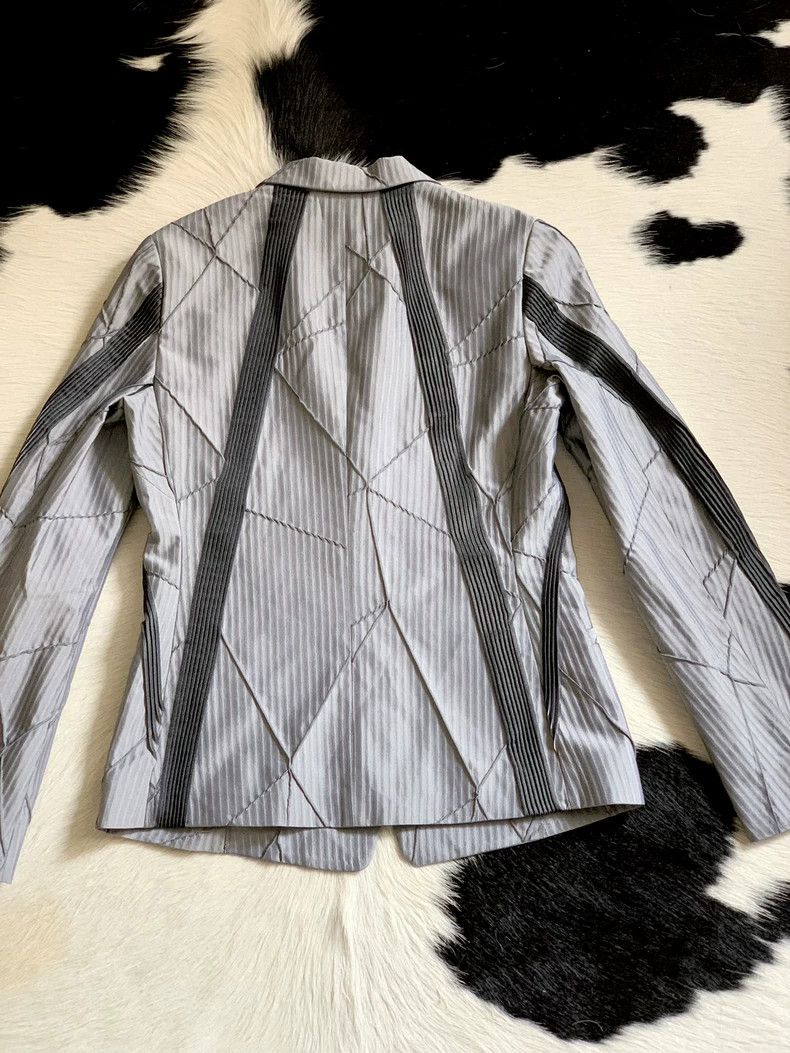 Issey Miyake Issey Miyake Silver suit jacket Size M / US 6-8 / IT 42-44 - 5 Thumbnail