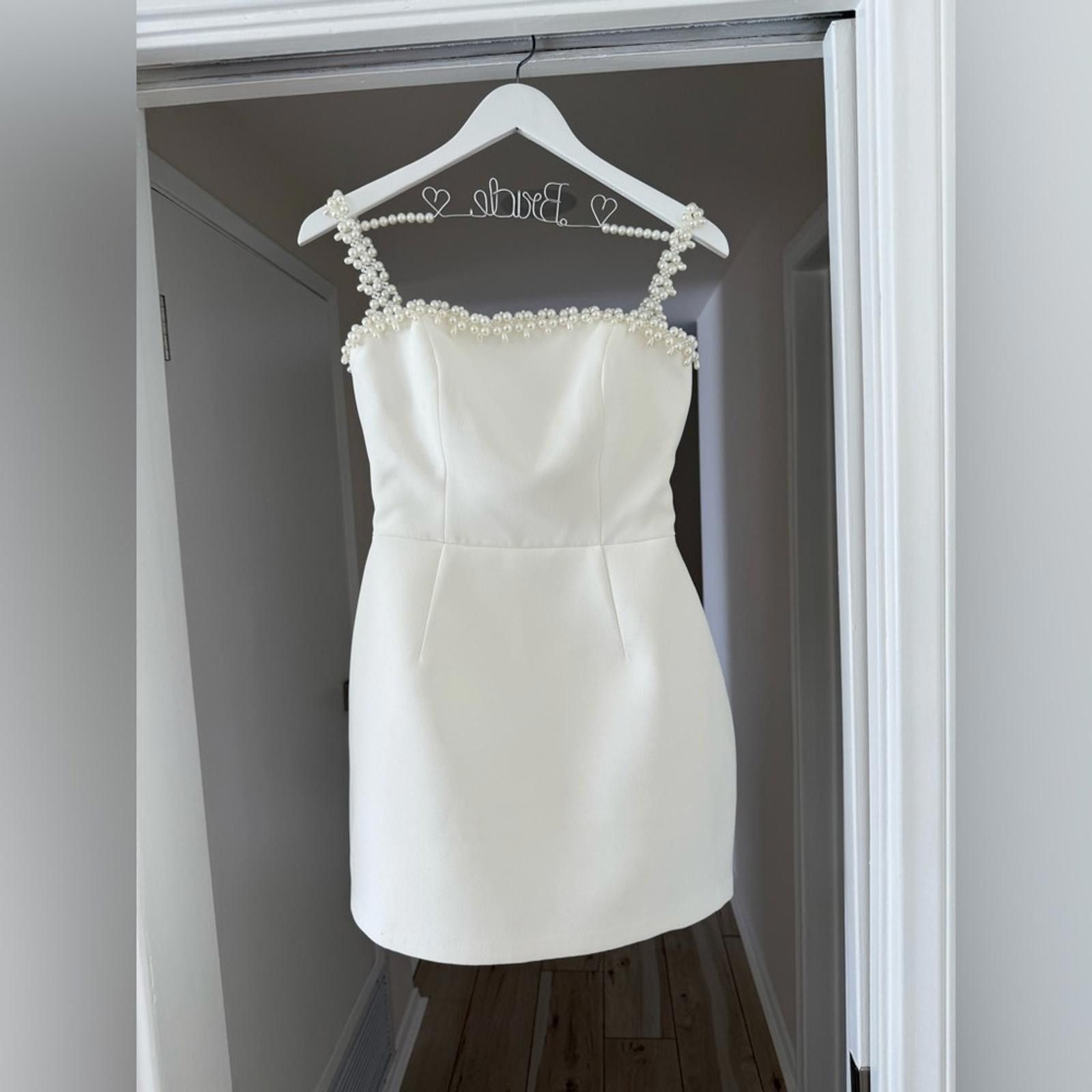 Other NADINE MERABI White Embellished Strap Dress Size S / US 4 / IT 40 - 3 Thumbnail