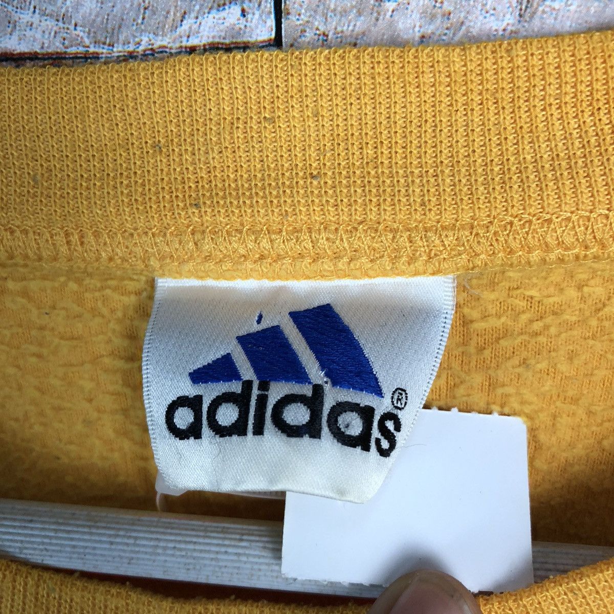 Adidas × Vintage Adidas Yellow dirty Sweatshirt #A254 Size US S / EU 44-46 / 1 - 11 Thumbnail