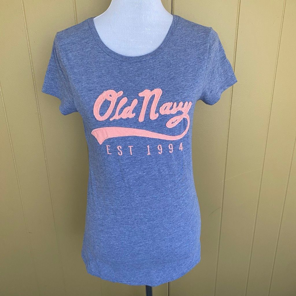 Old Navy Old Navy women M Crewneck w/raised textured logo short sleev Size M / US 6-8 / IT 42-44 - 1 Thumbnail