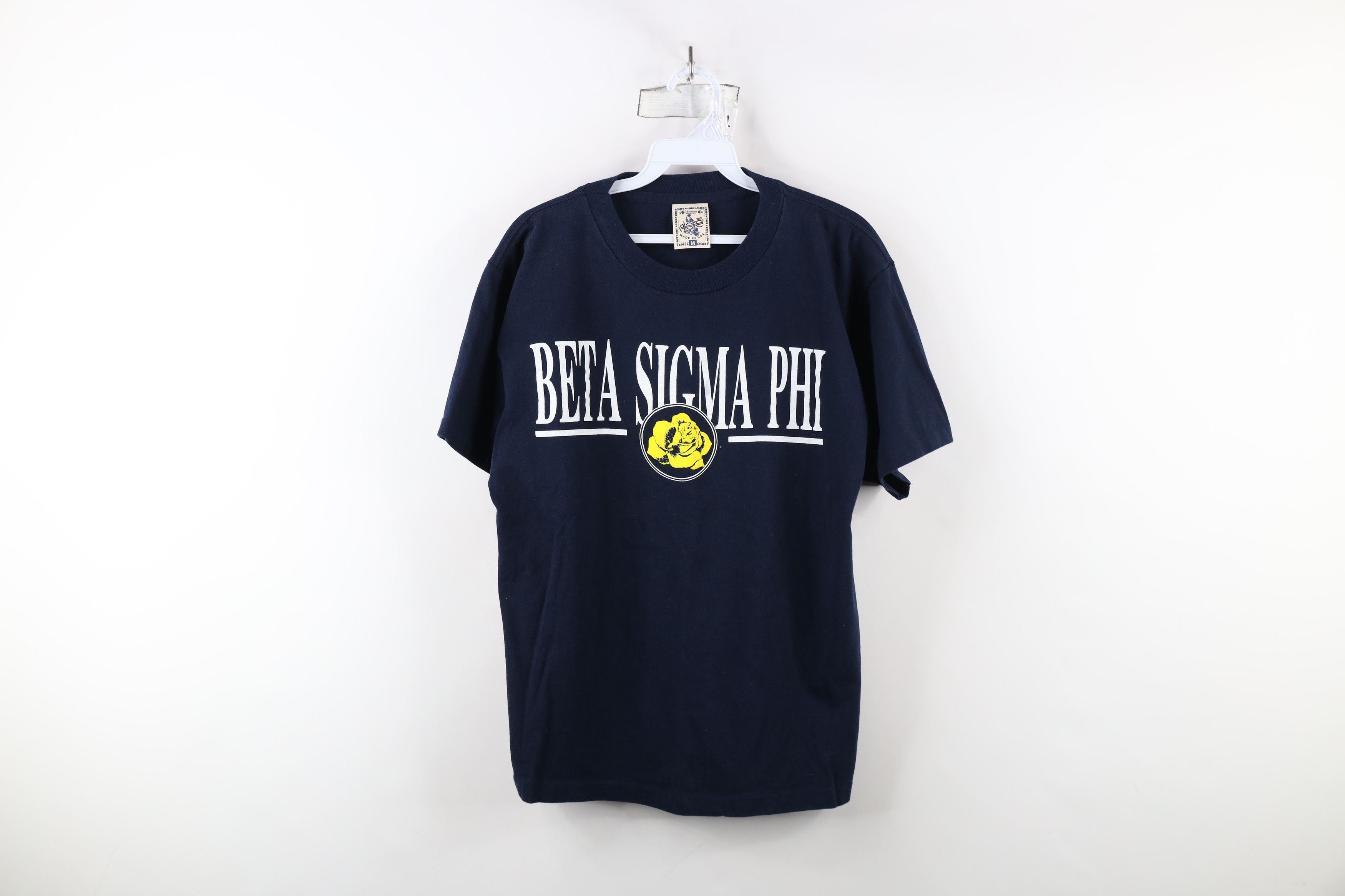 Vintage Vintage 90s Spell Out Beta Sigma Phi Sorority T-Shirt USA Size M / US 6-8 / IT 42-44 - 1 Thumbnail